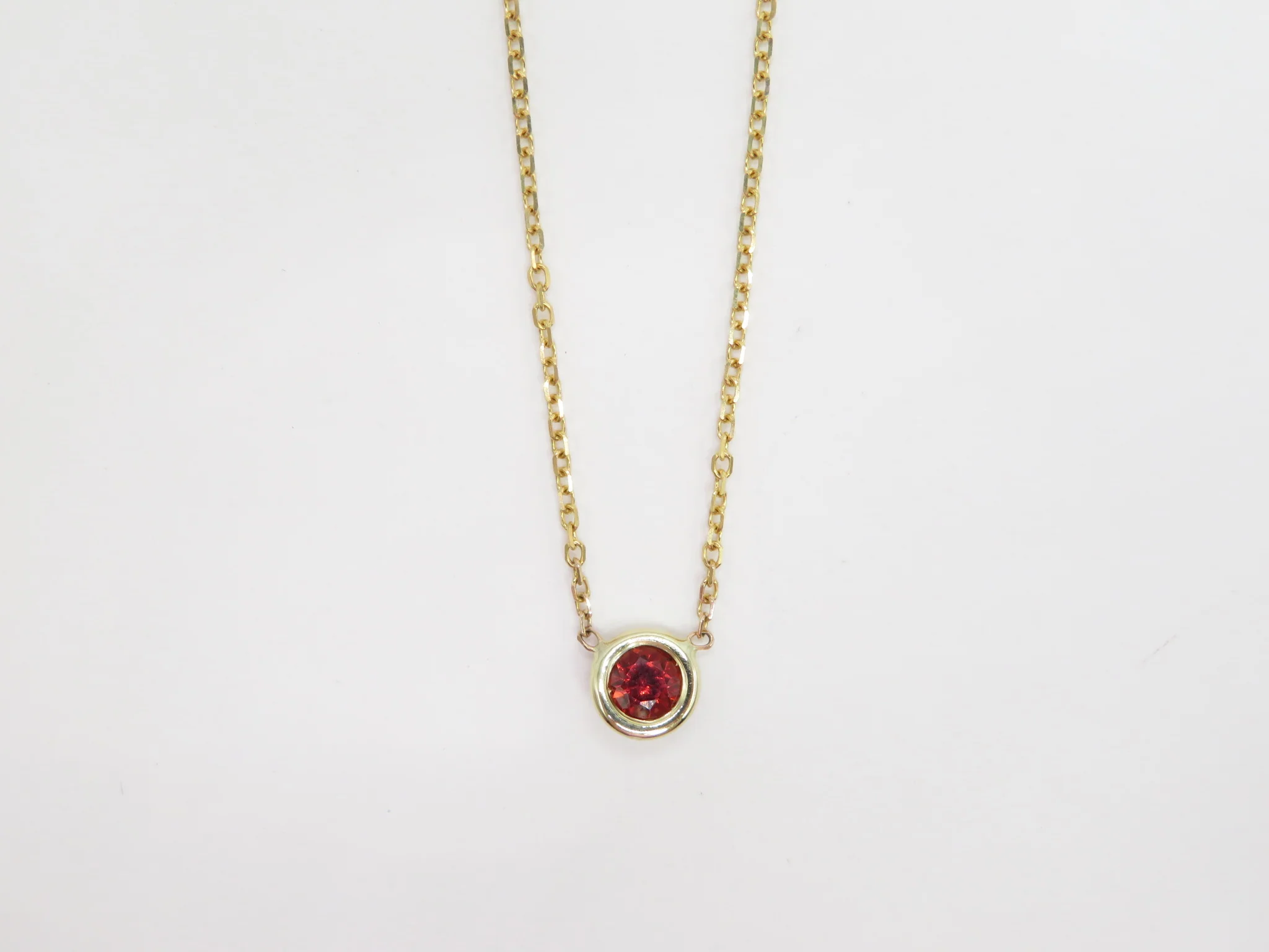 10k Yellow Gold Birthstone Necklace - Image 11