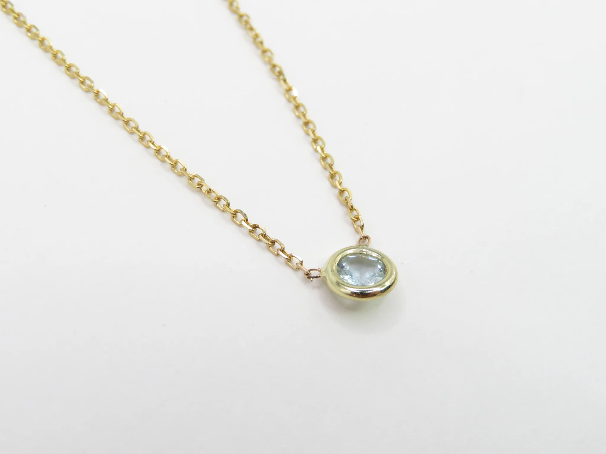 10k Yellow Gold Birthstone Necklace - Image 13