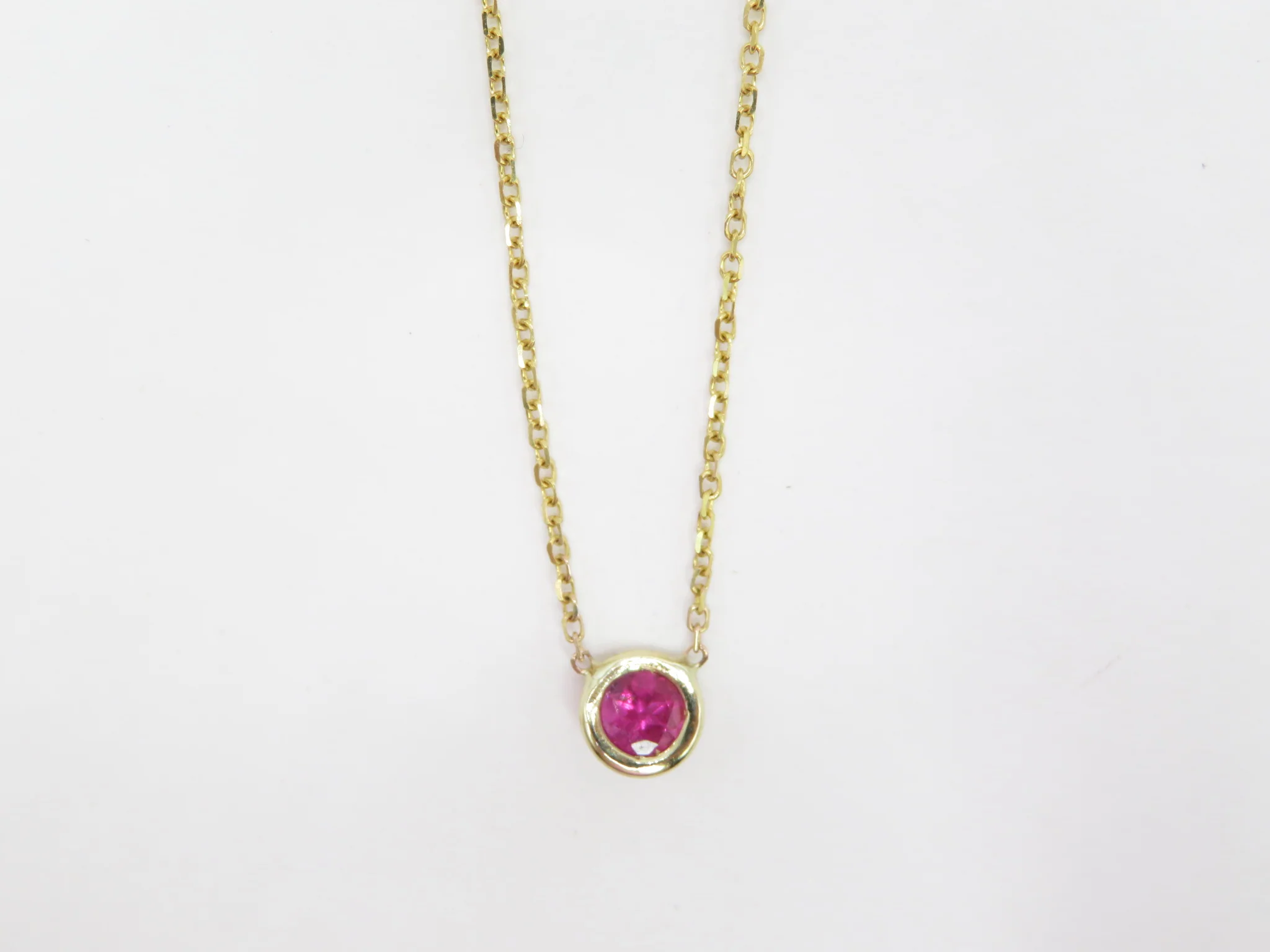 10k Yellow Gold Birthstone Necklace - Image 19