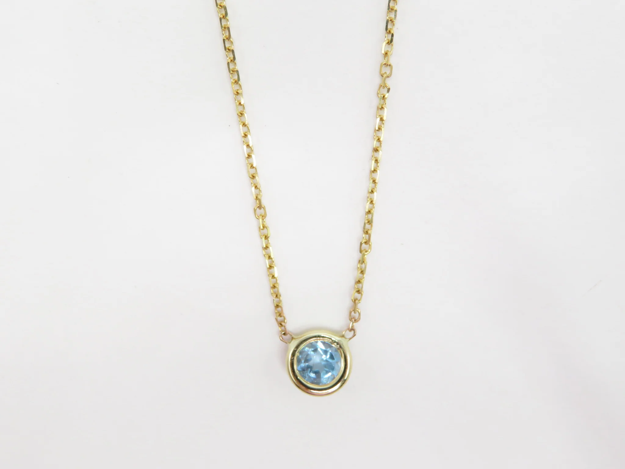 10k Yellow Gold Birthstone Necklace - Image 20