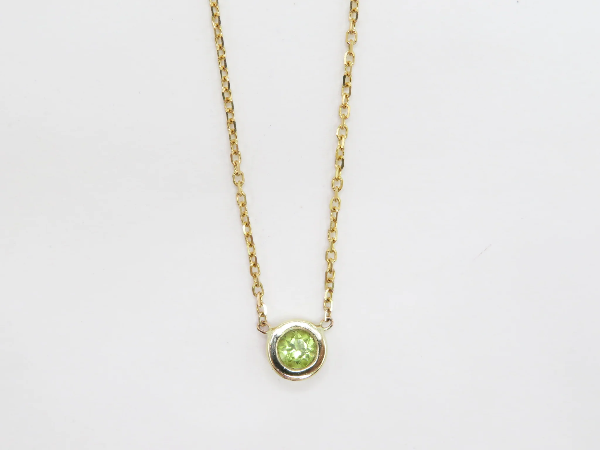 10k Yellow Gold Birthstone Necklace - Image 8