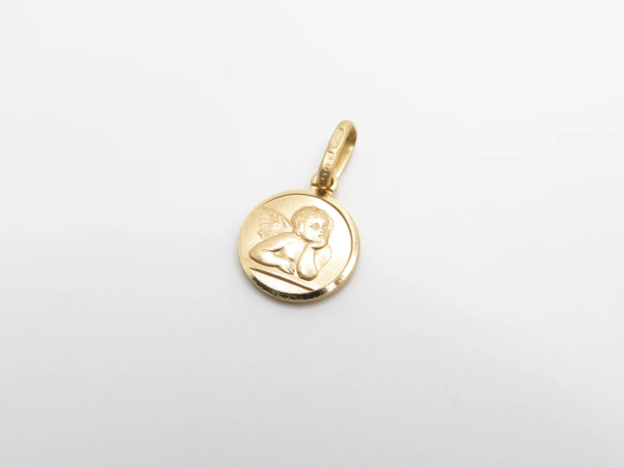 10k Yellow Gold Cherub Pendant