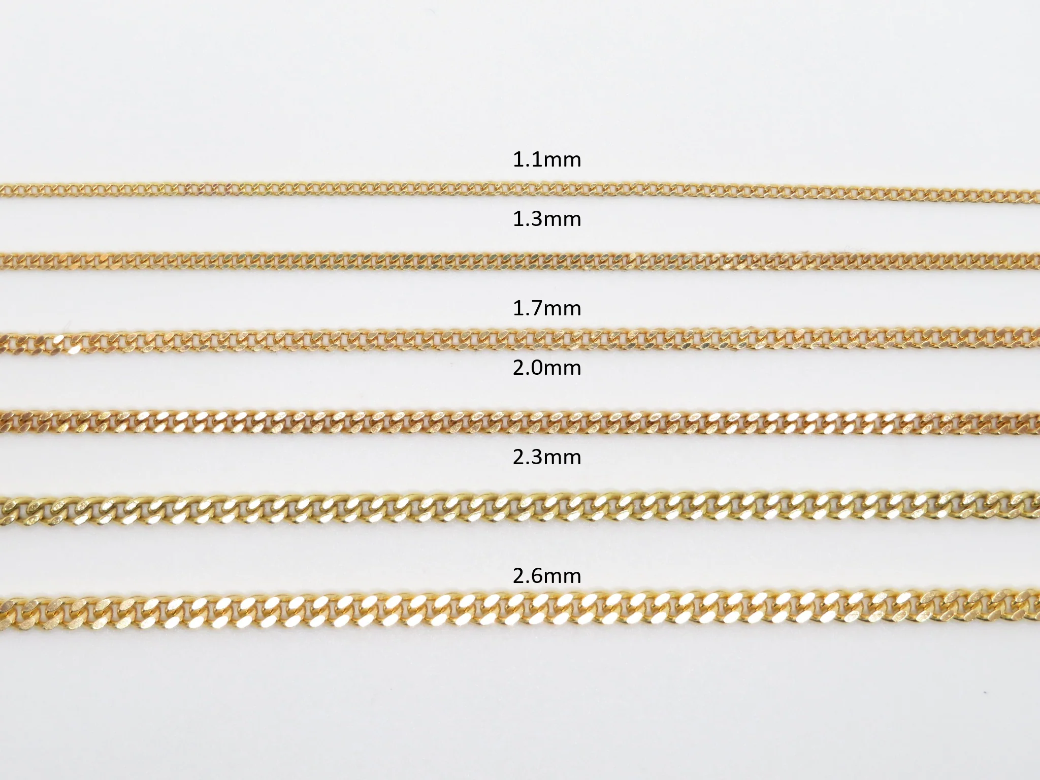 10k Yellow Gold Curb Chain - Image 7