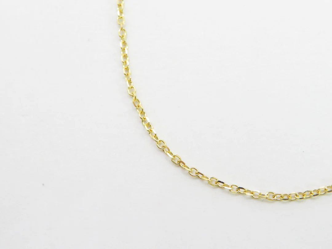 10k Diamond Cut Light Open Cable Chain