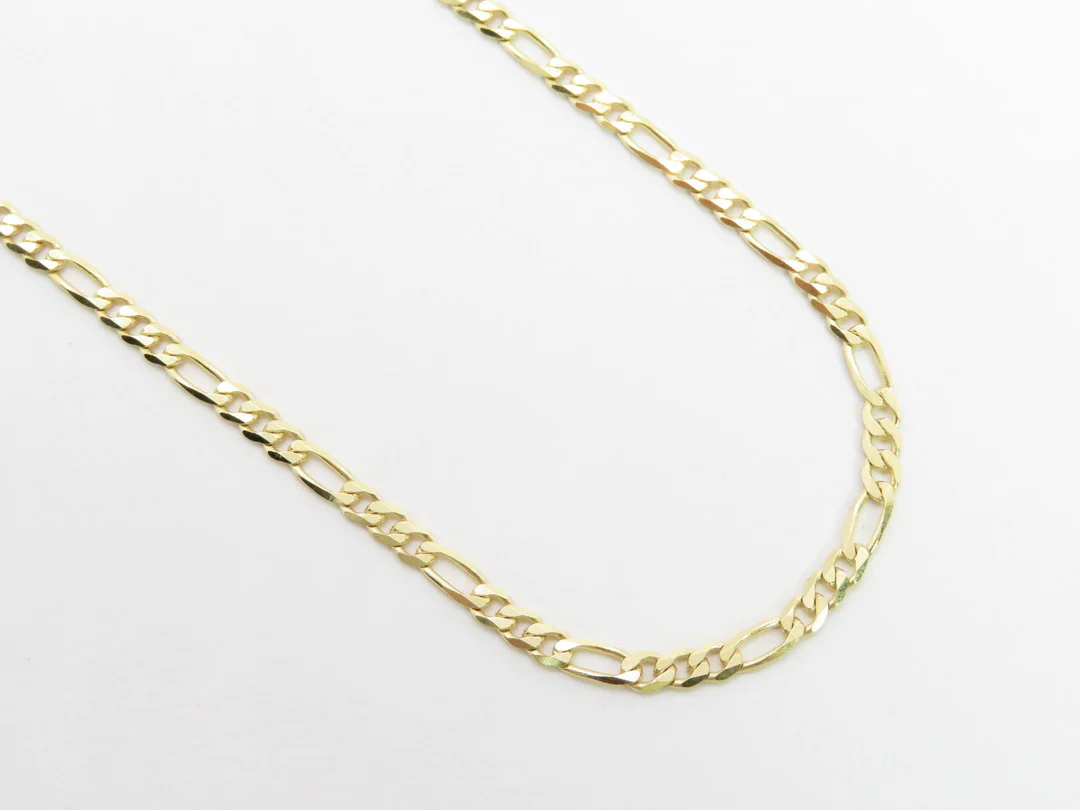 10k Yellow Gold Figaro Chain - Image 3