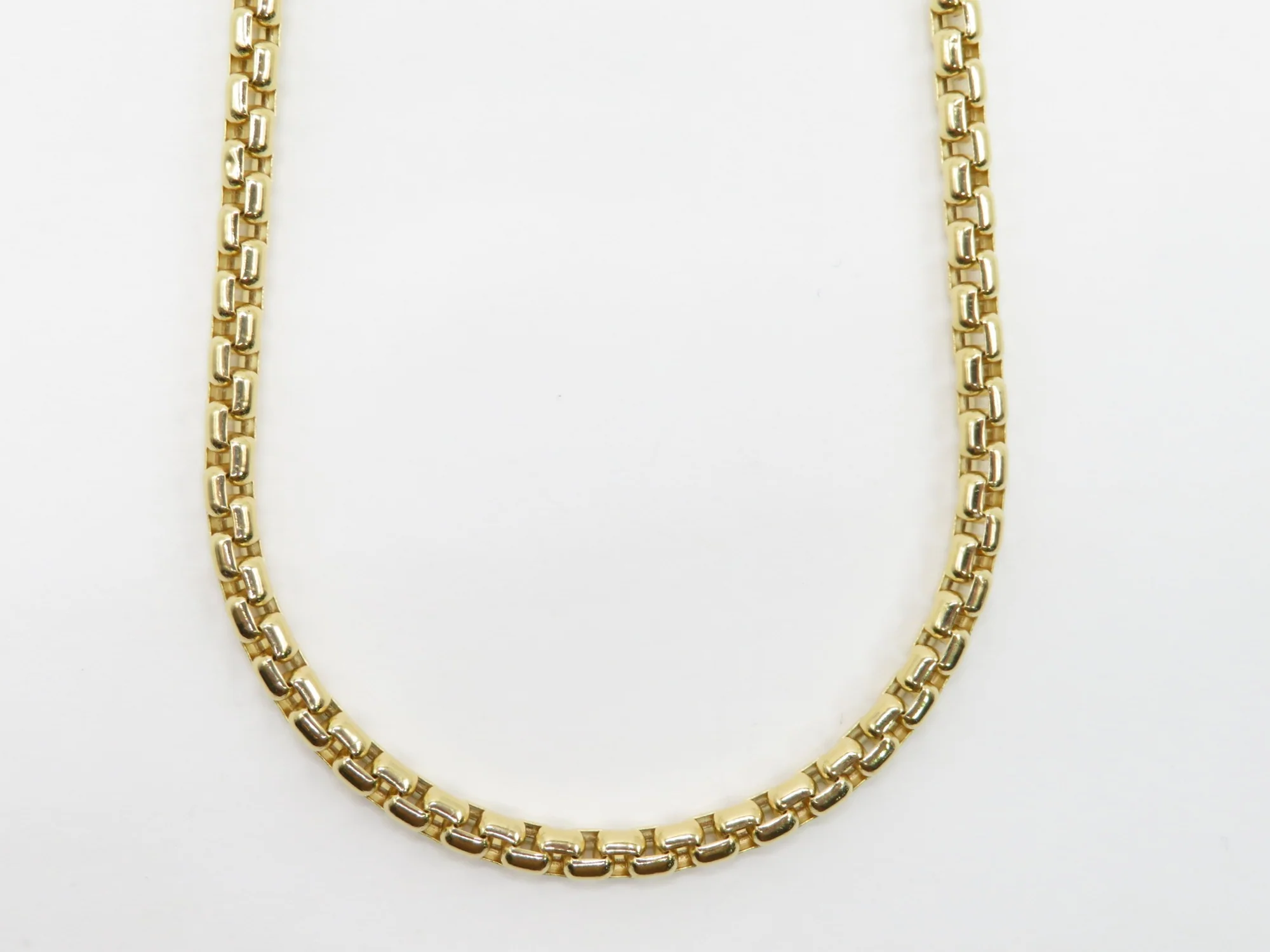 10k Yellow Gold Hollow Box Chain - Image 5