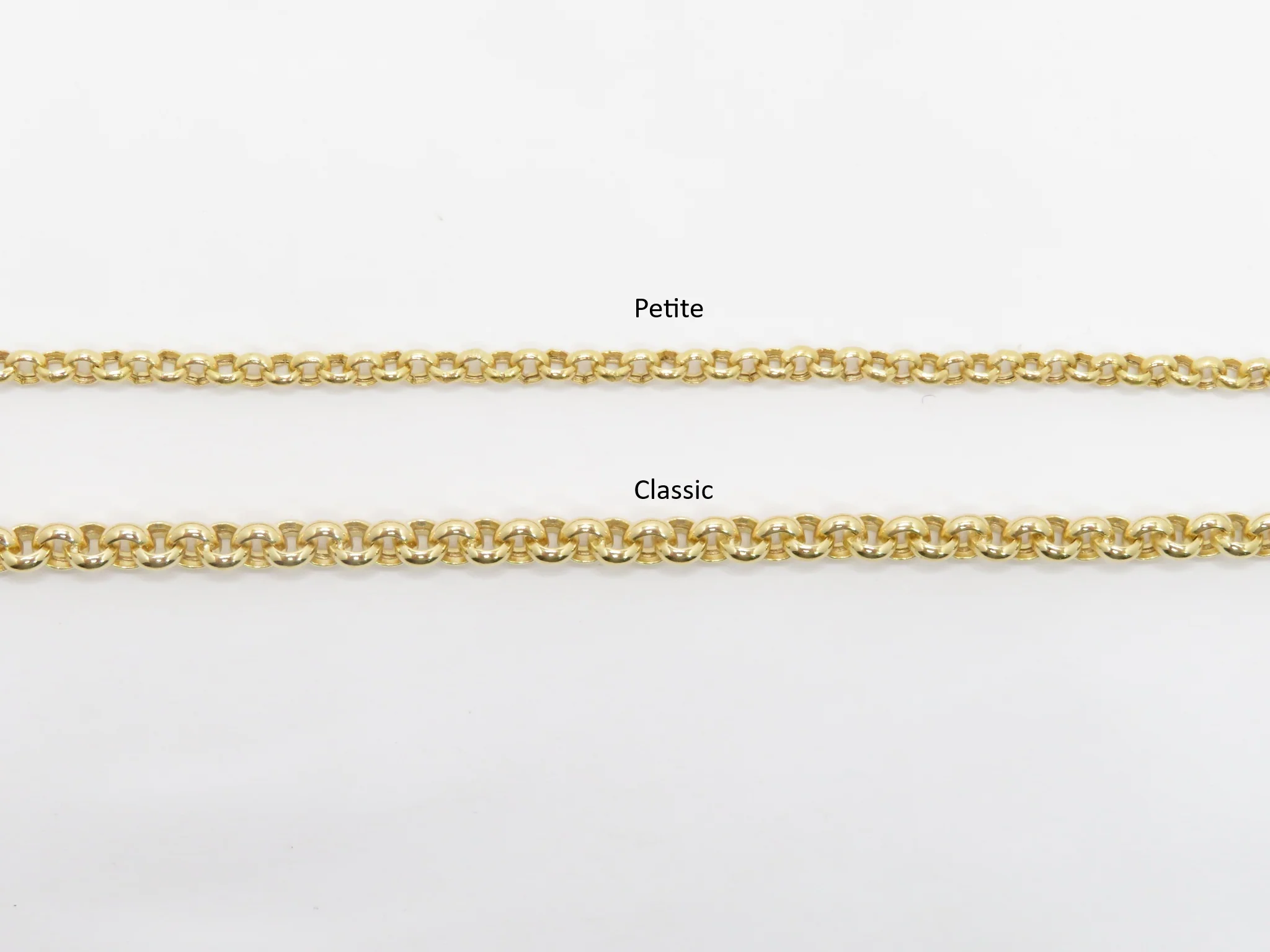 10k Gold Hollow Rolo Bracelet - Image 5