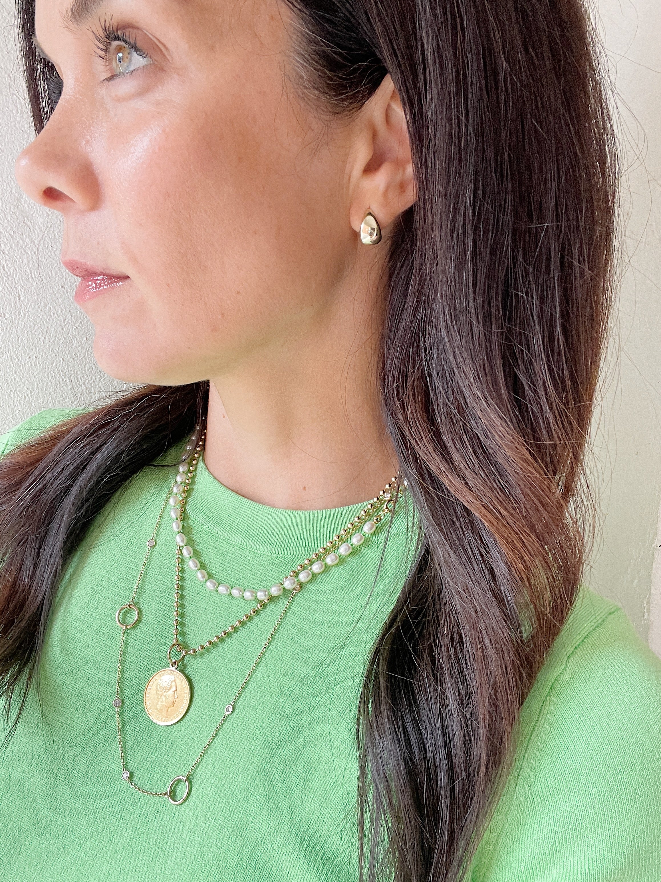 10k Gold Momo Earrings - Image 9