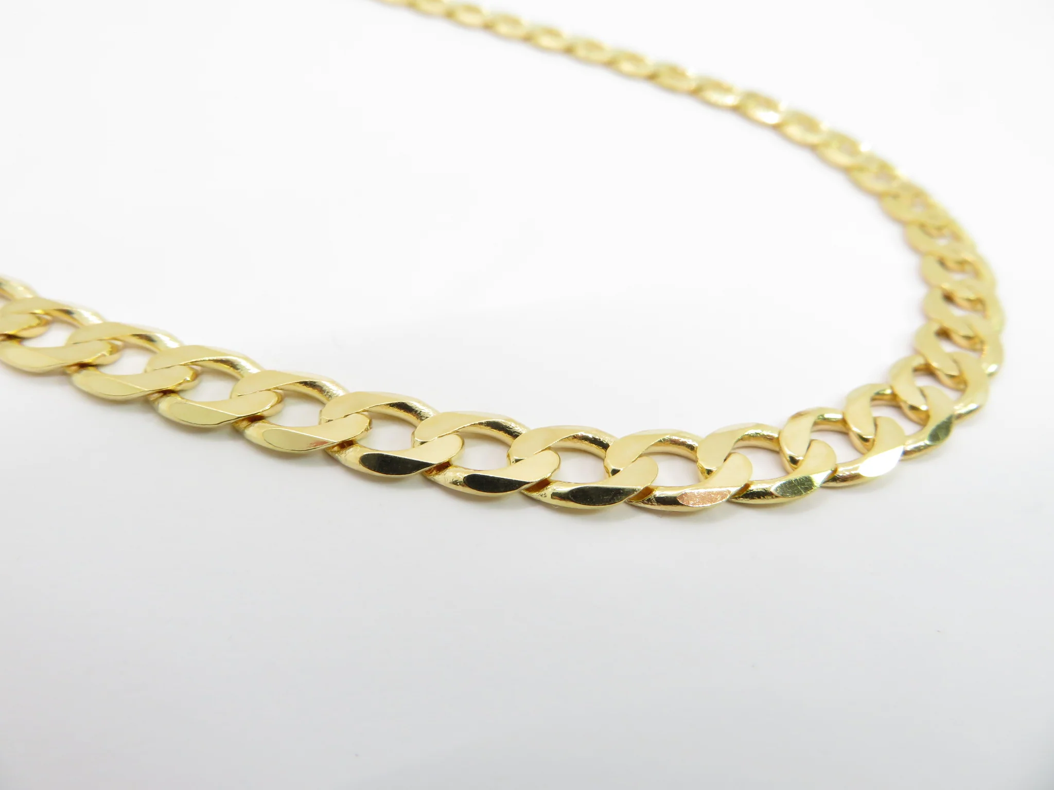10k Yellow Gold Open Link Thick Chain - Image 3