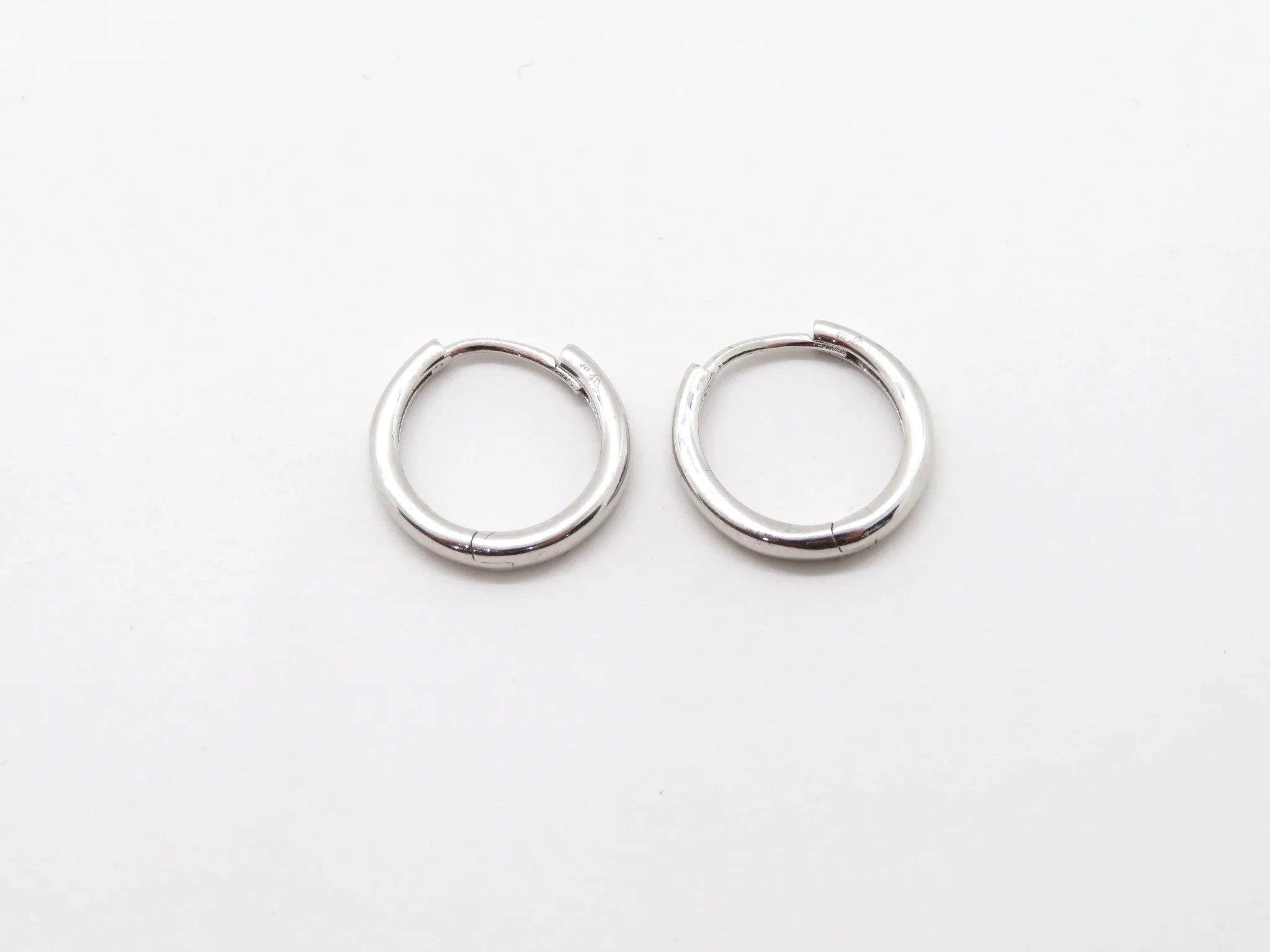 10k Plain Round Gold Huggies - Image 4