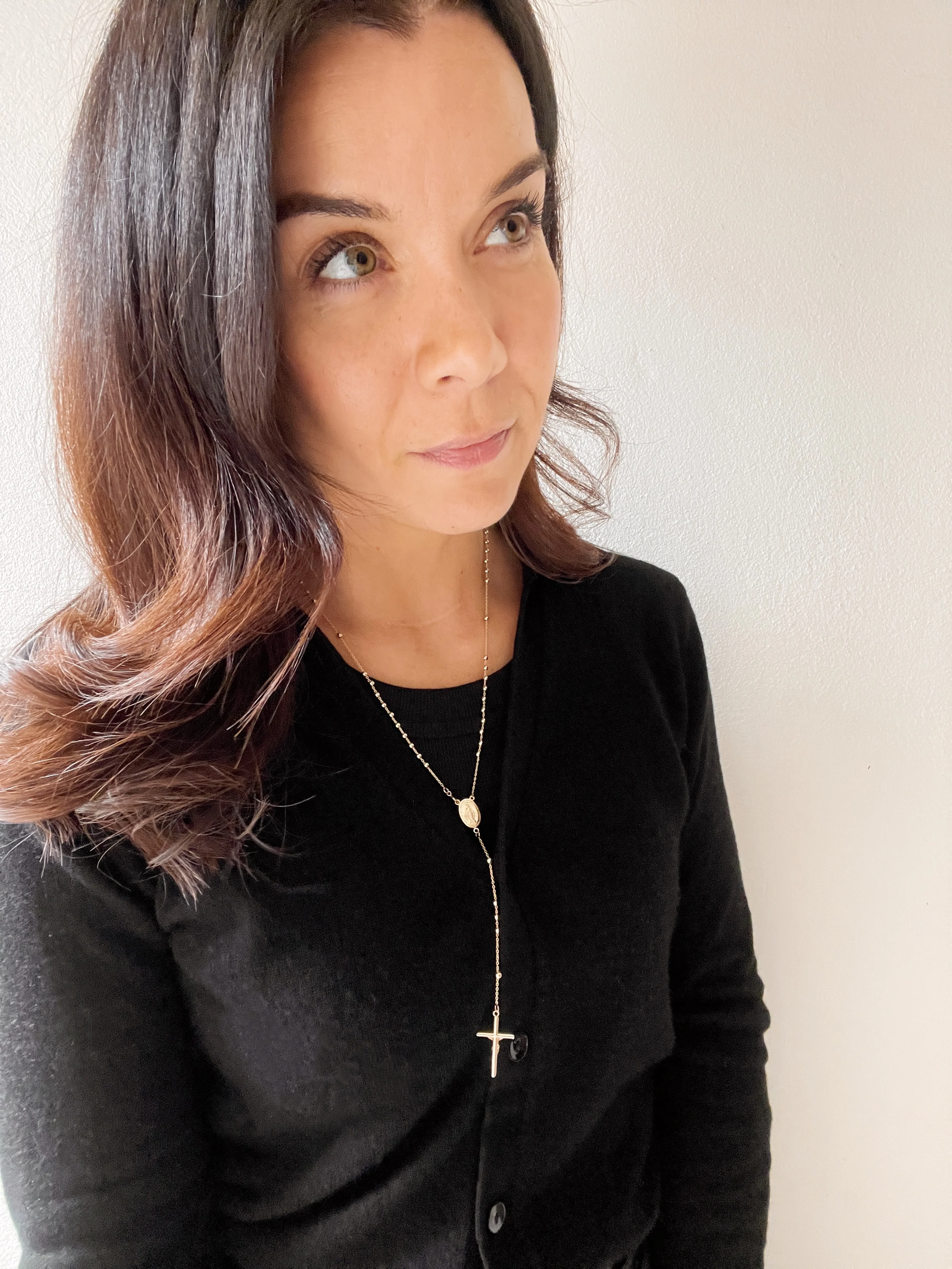 10k Yellow Gold Rosary Necklace - Image 6