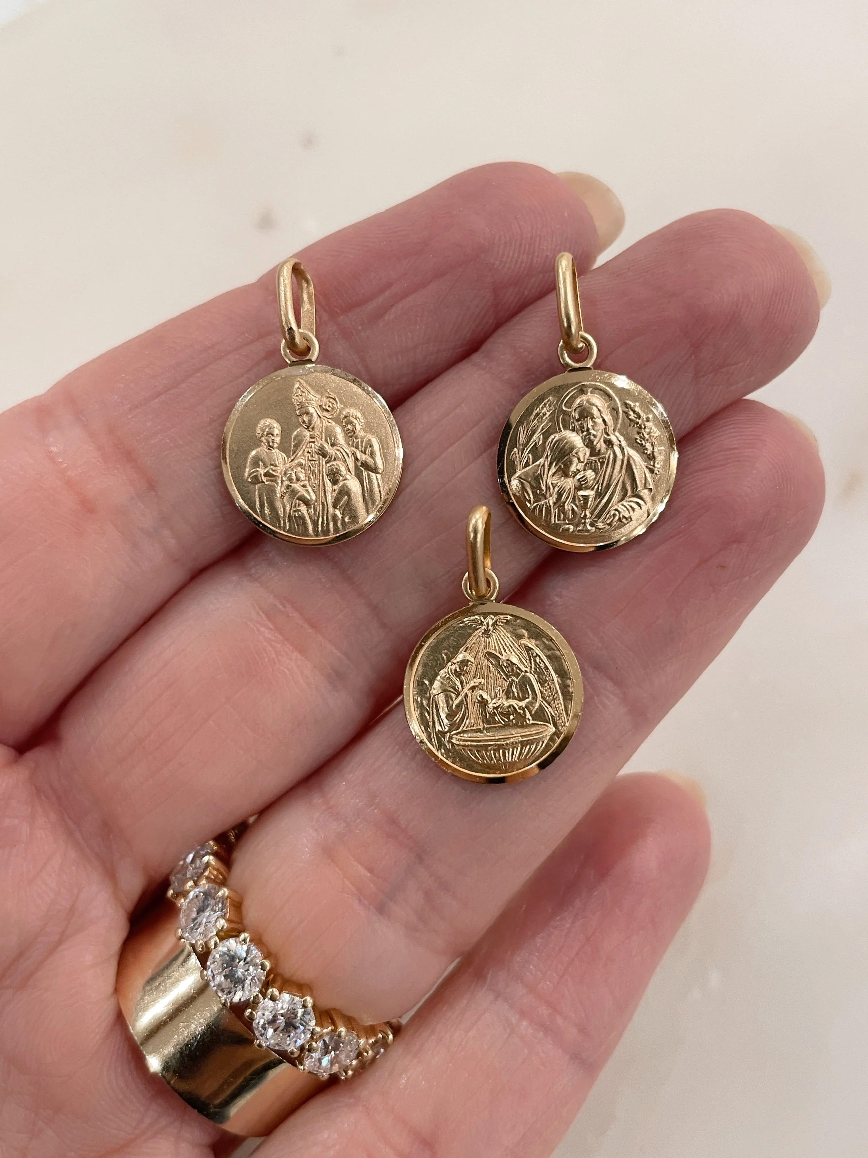 10k Yellow Gold Sacrament Pendant - Image 2