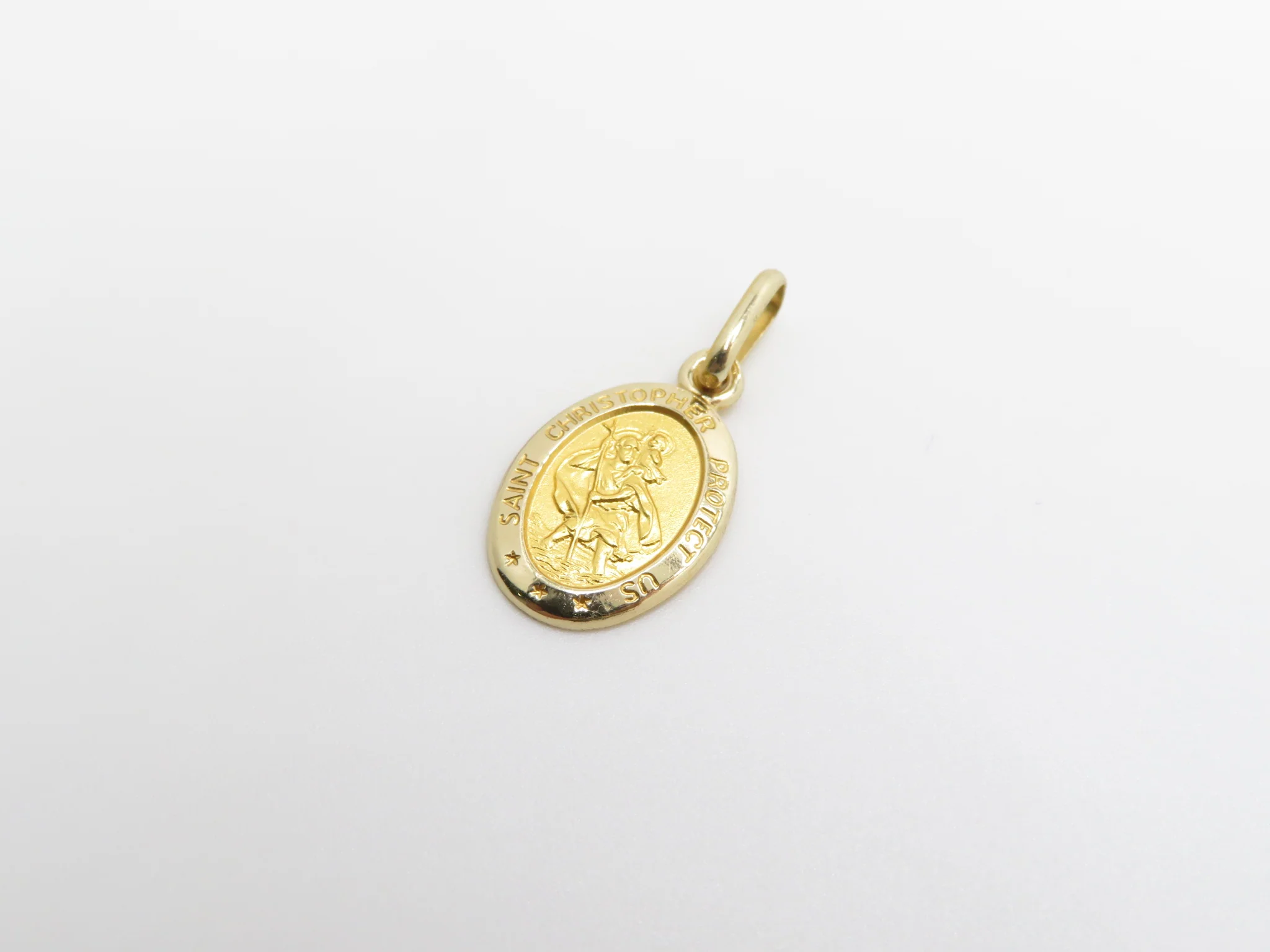 10k Yellow Gold Oval St. Christopher Medal