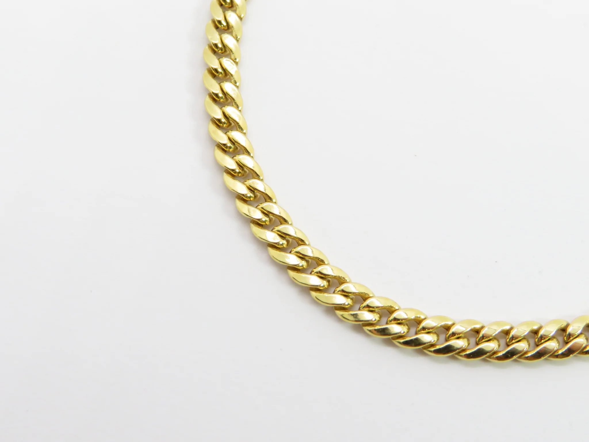 10k Yellow Gold Solid Cuban Bracelet - Image 3