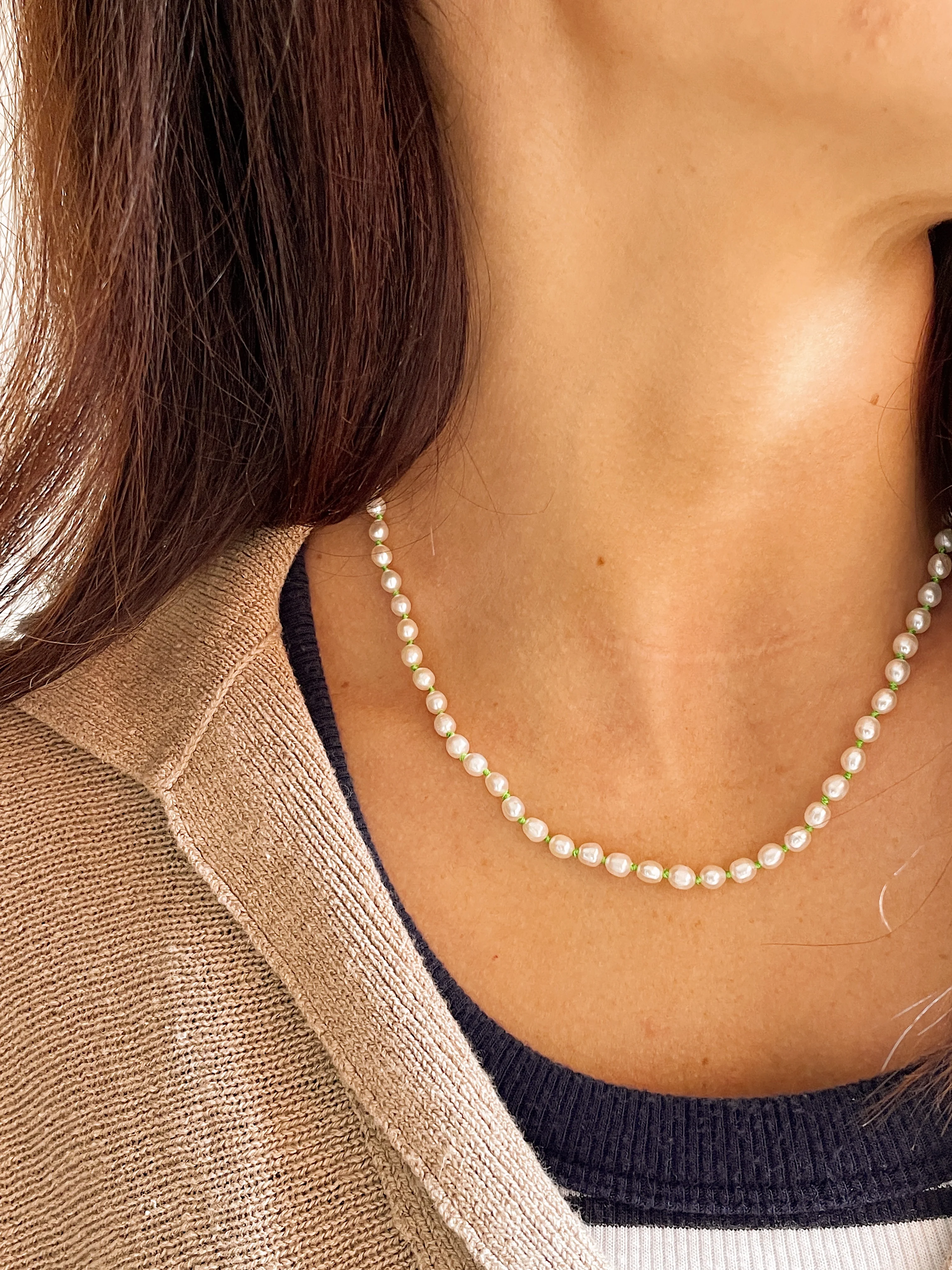 10k Vibrant Strand Fresh Water Pearls - Image 4