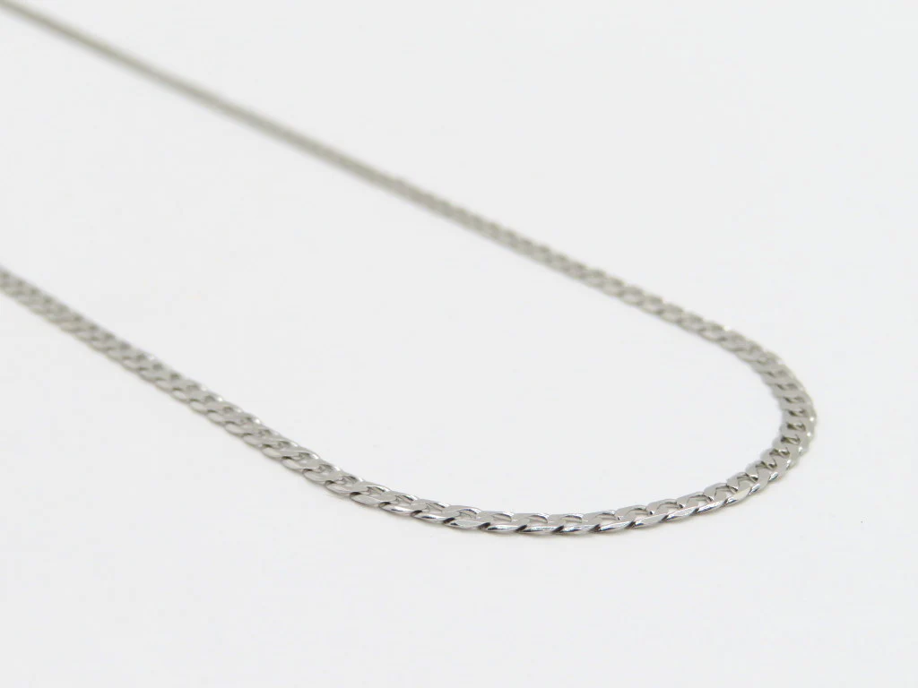 10k White Gold Open Link Necklace - Image 3