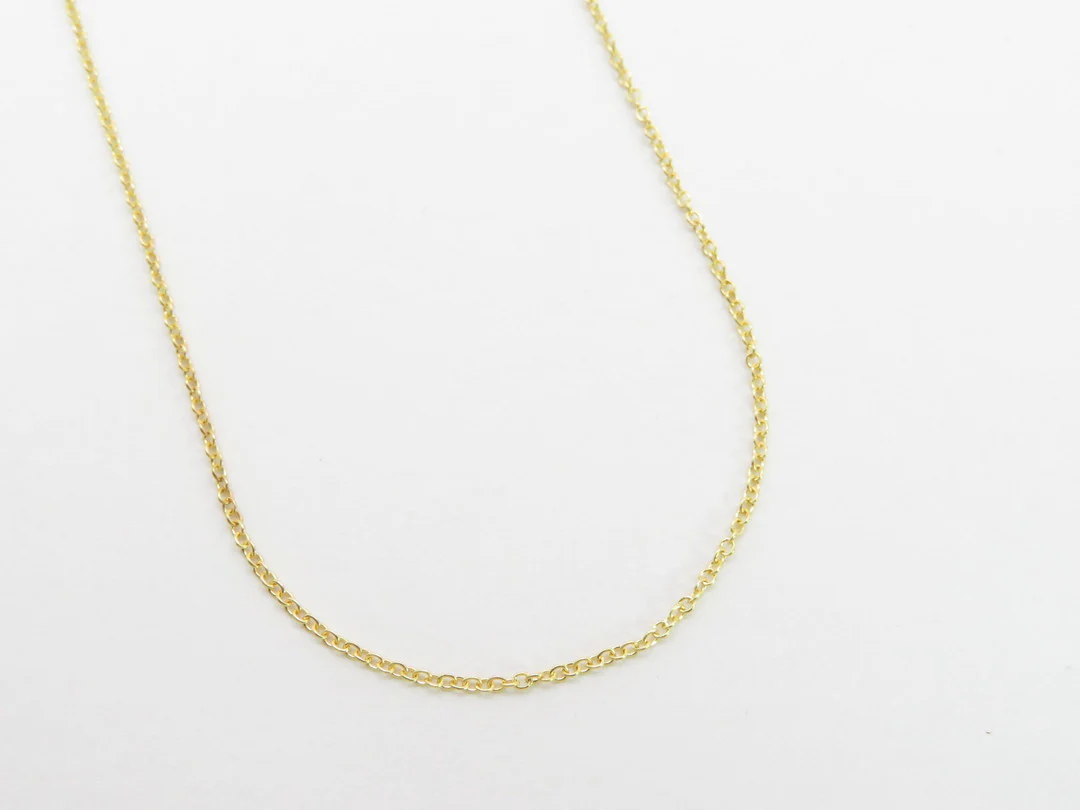 10k Yellow Gold Light Open Cable Chain