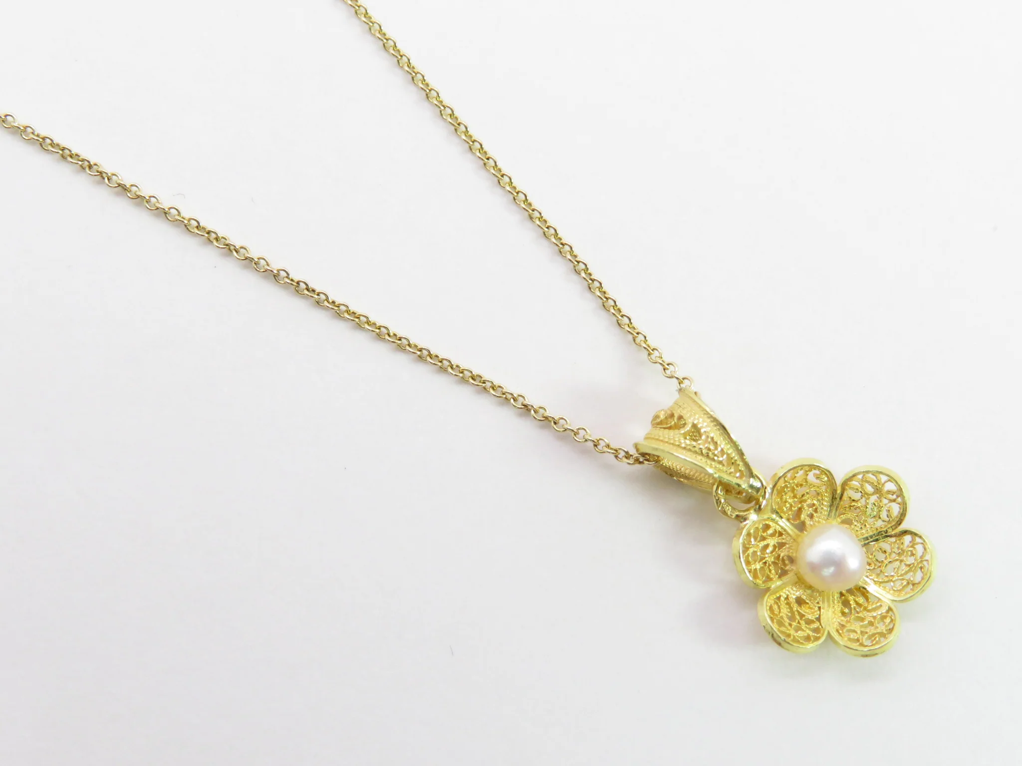 10k Yellow Gold Light Open Cable Chain - Image 3