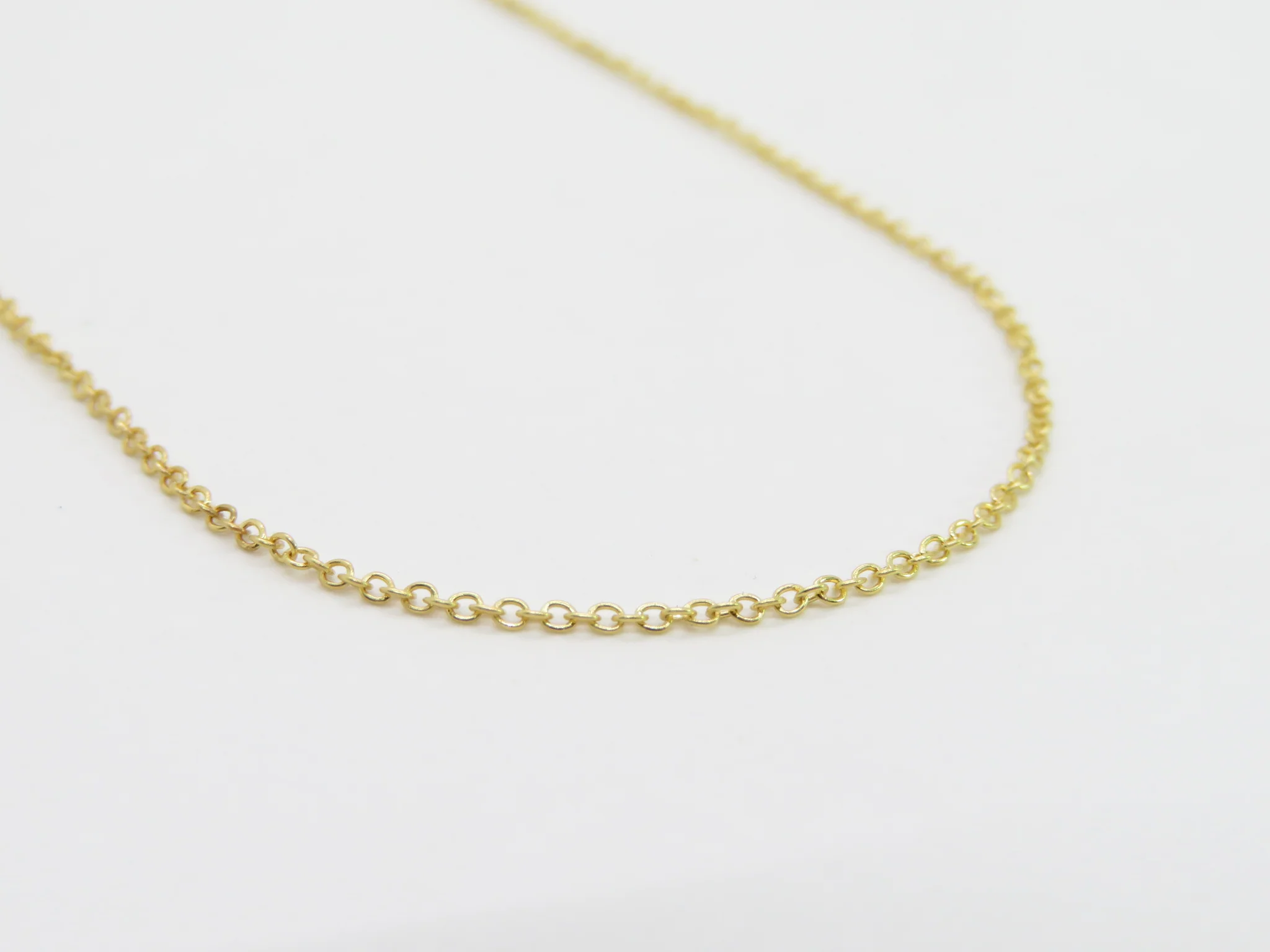 10k Yellow Gold Light Open Cable Chain - Image 5