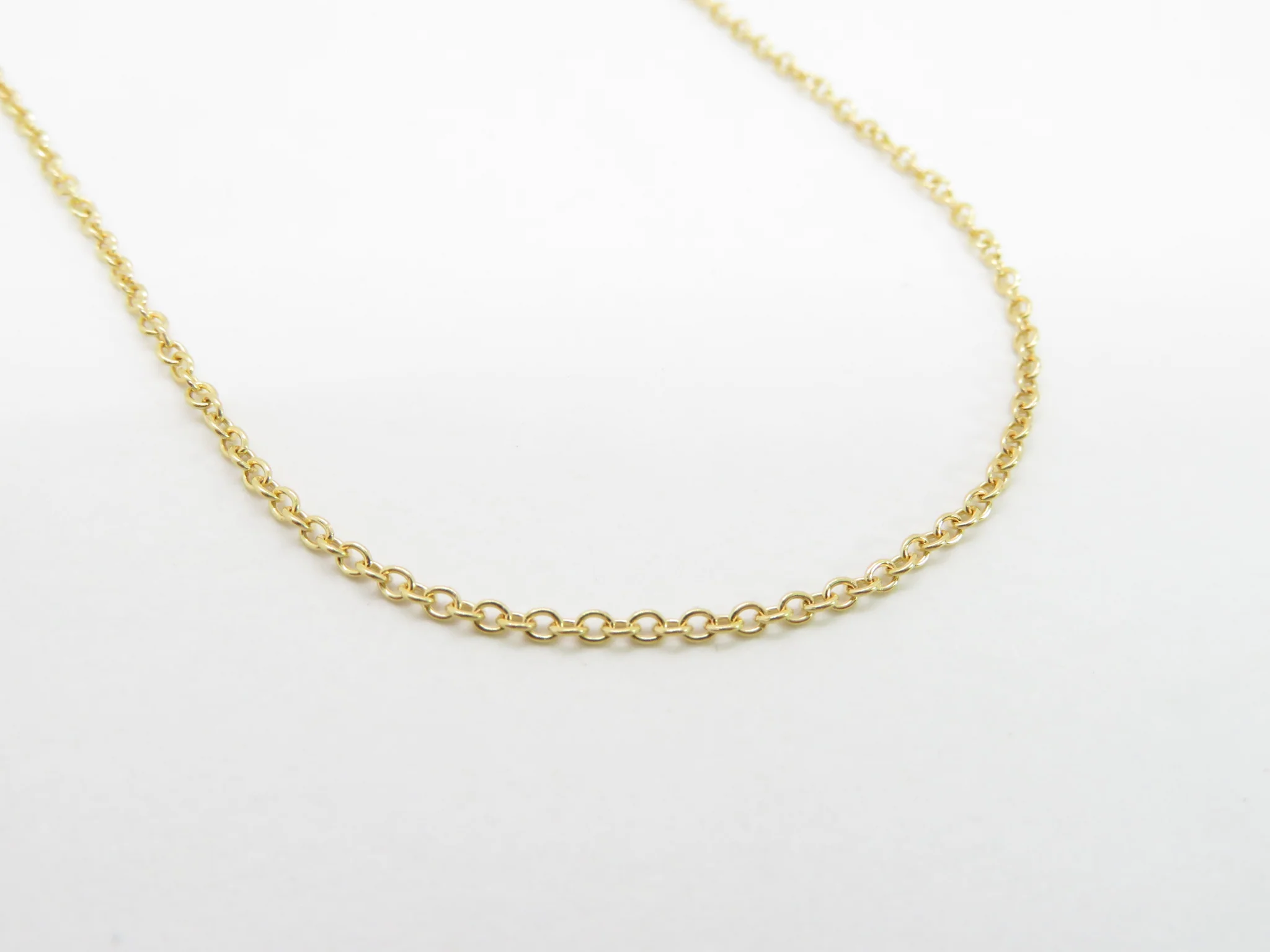 10k Yellow Gold Open Cable Chain - Image 3