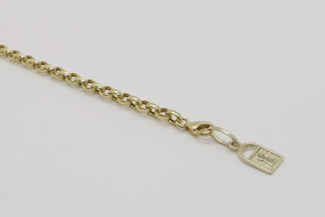 10k Yellow Gold Padlock Charm - Image 3
