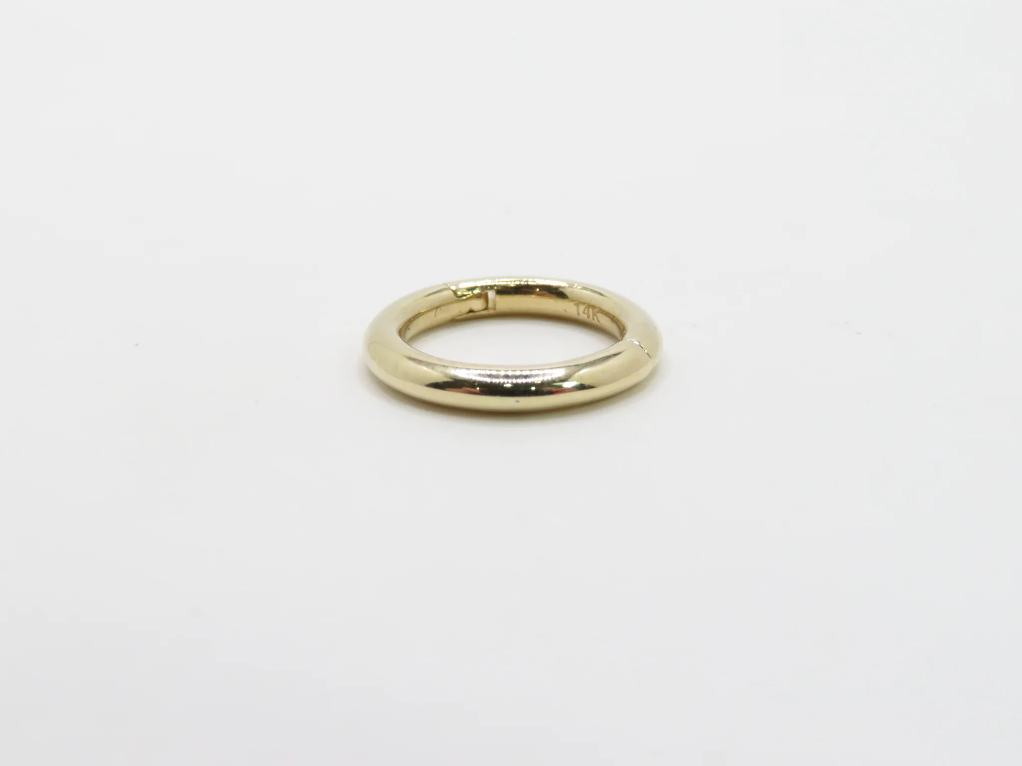 14k Yellow Gold Circle Latch - Image 4