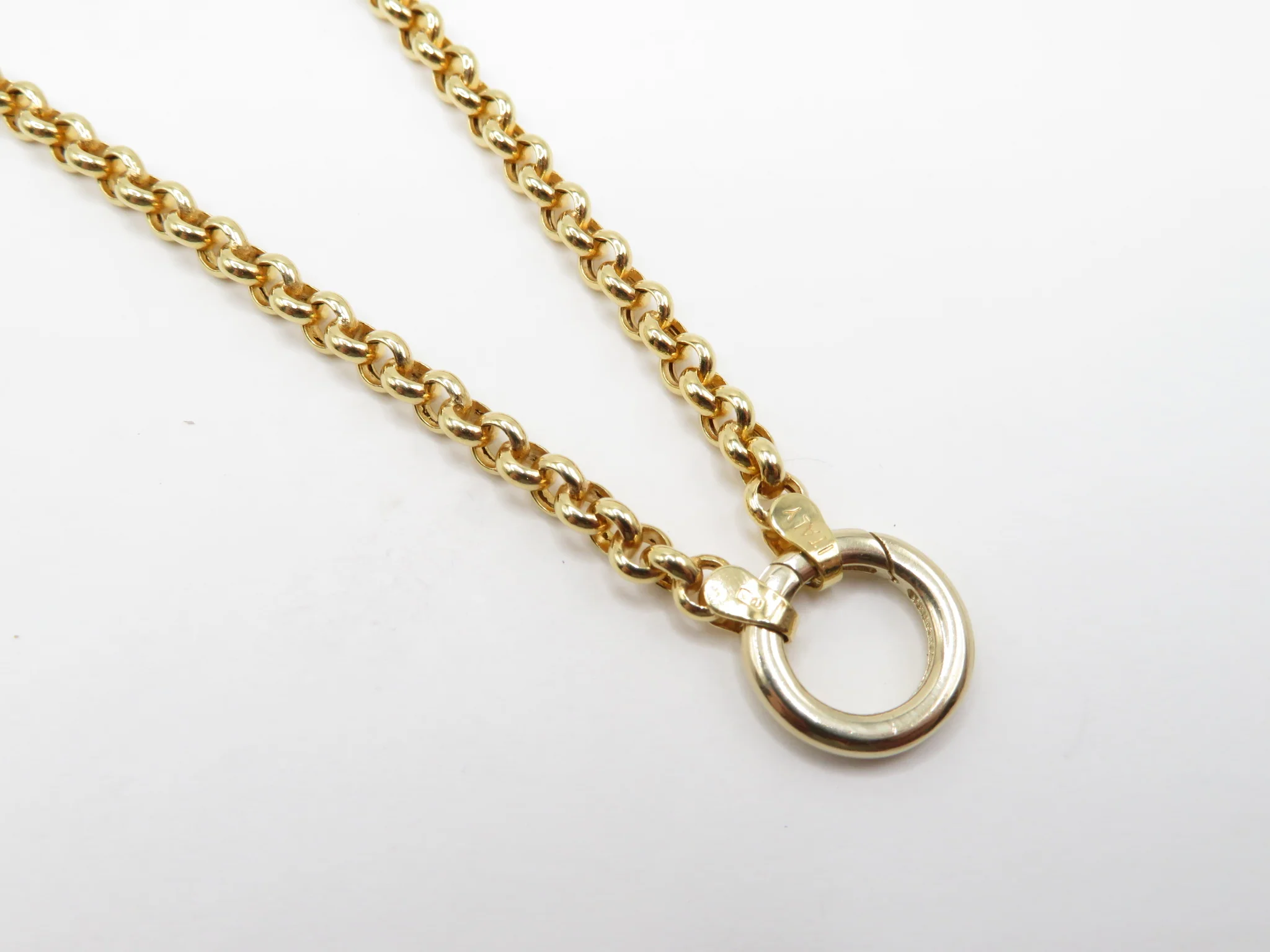 14k Yellow Gold Circle Latch - Image 5