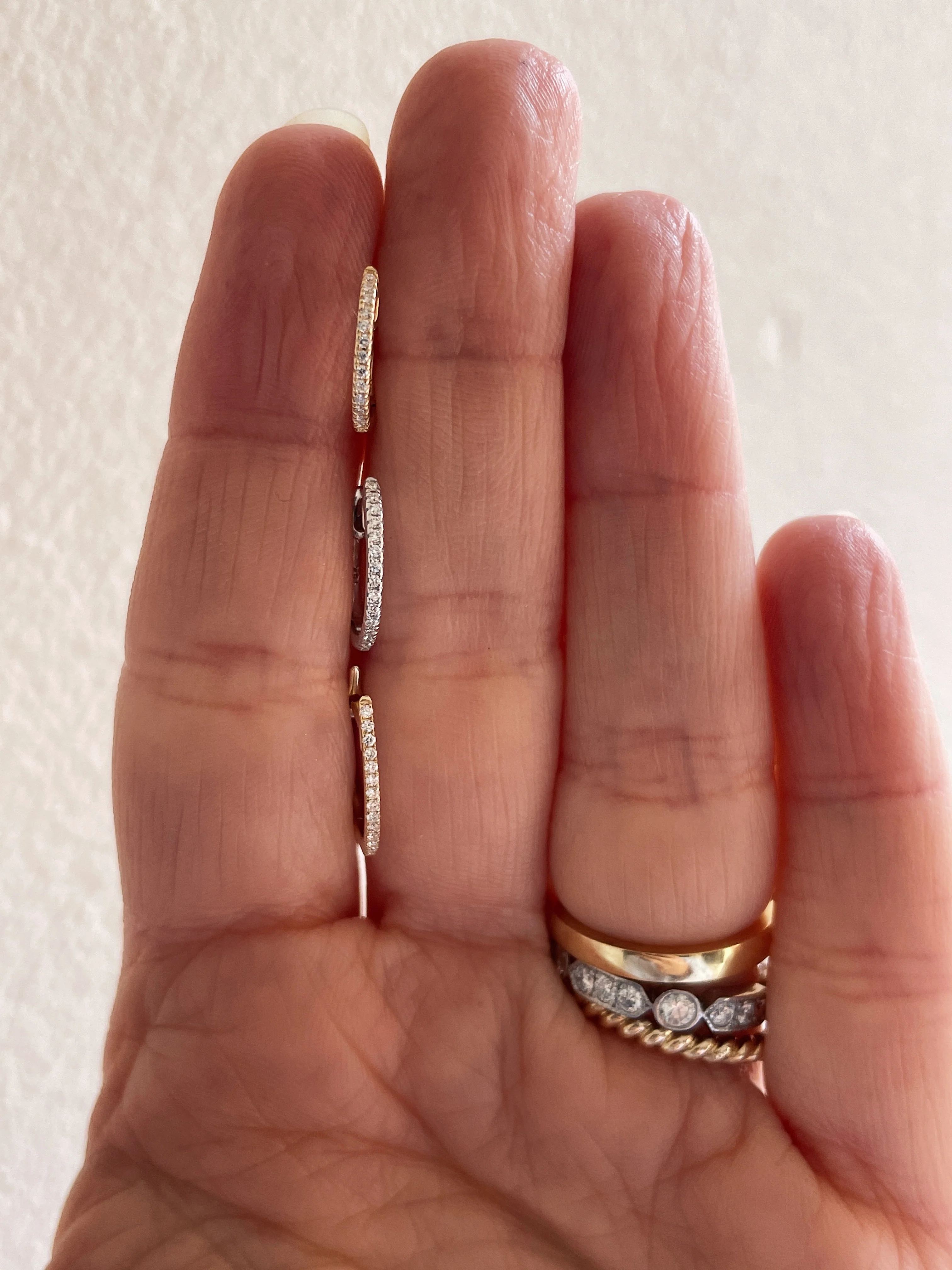 14k Diamond Huggies - Image 6