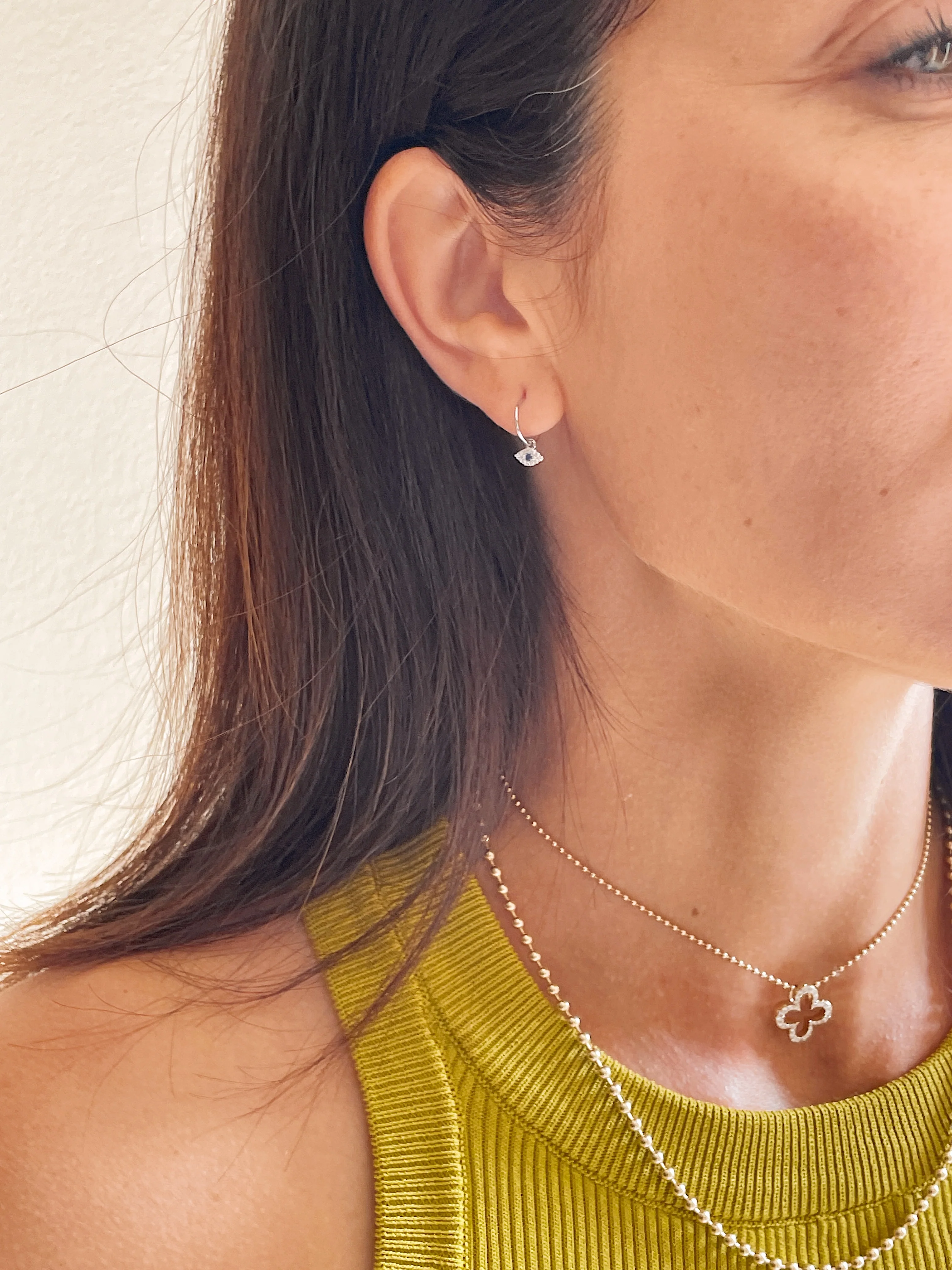 14k Diamond Mati Huggie - Image 8