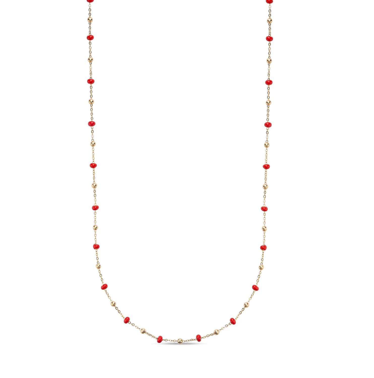 14k Yellow Gold Enamel Bead Collection - Image 10