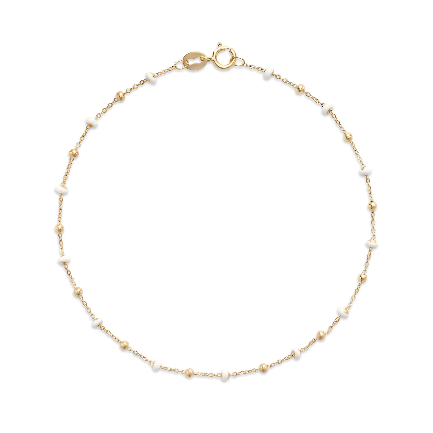 14k Yellow Gold Enamel Bead Collection - Image 12