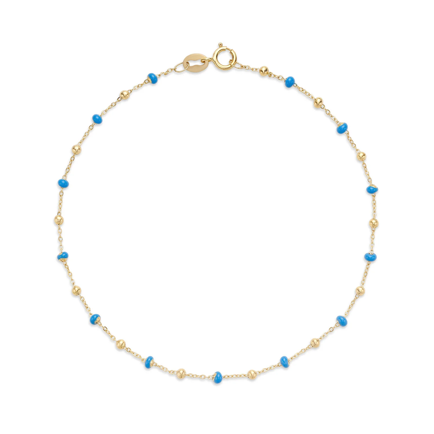 14k Yellow Gold Enamel Bead Collection - Image 14
