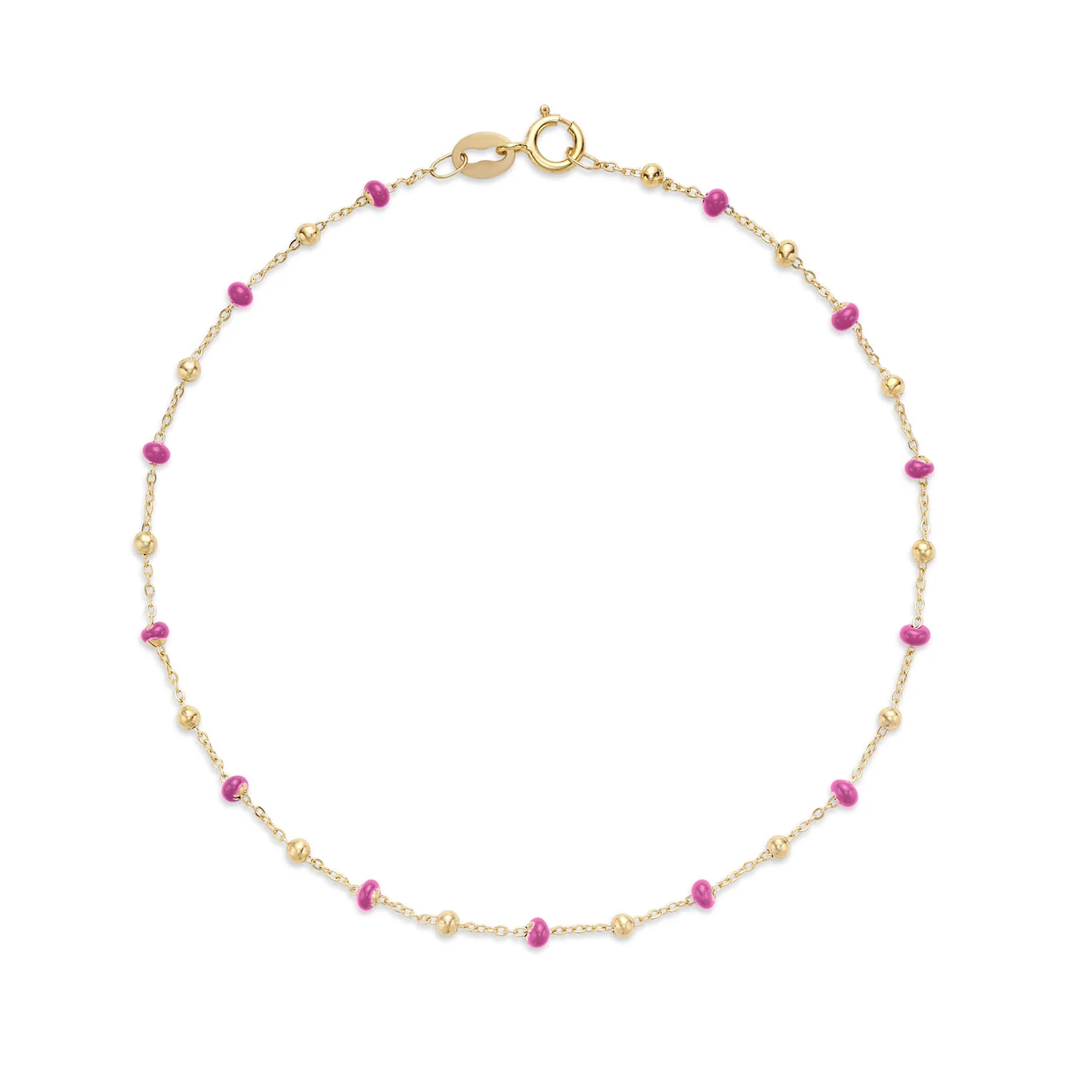 14k Yellow Gold Enamel Bead Collection - Image 16