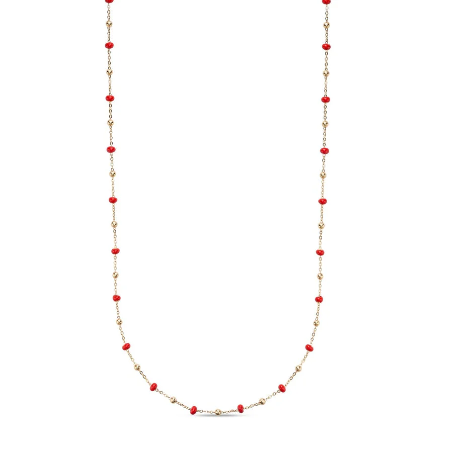 14k Yellow Gold Enamel Bead Collection - Image 4
