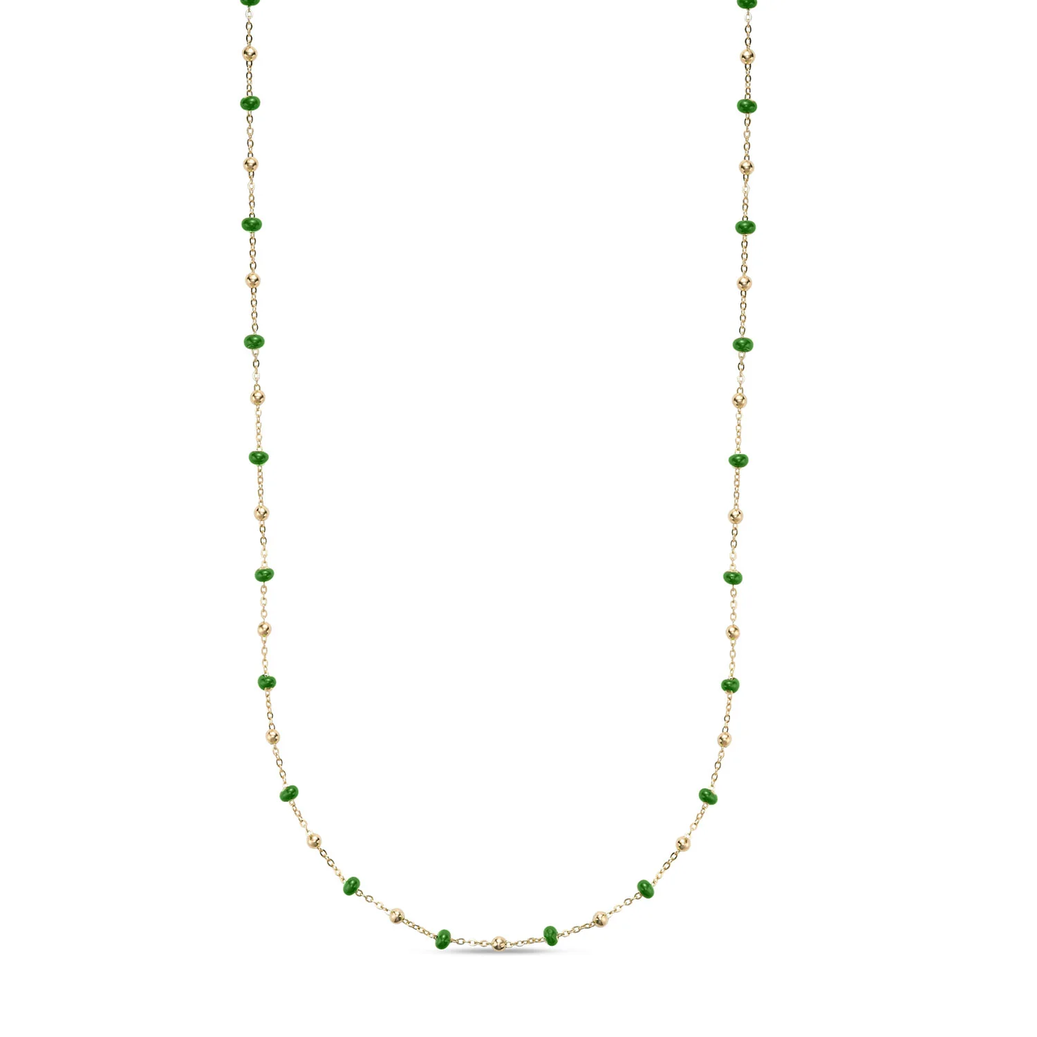 14k Yellow Gold Enamel Bead Collection - Image 6