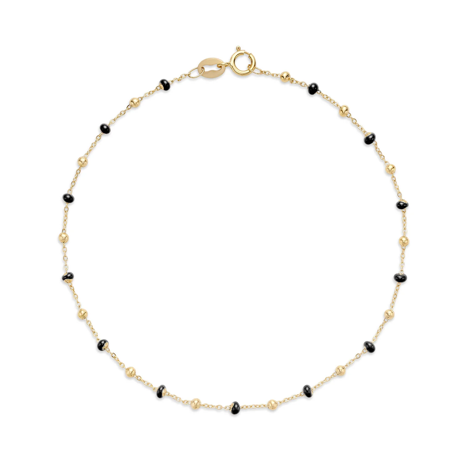 14k Yellow Gold Enamel Bead Collection - Image 9