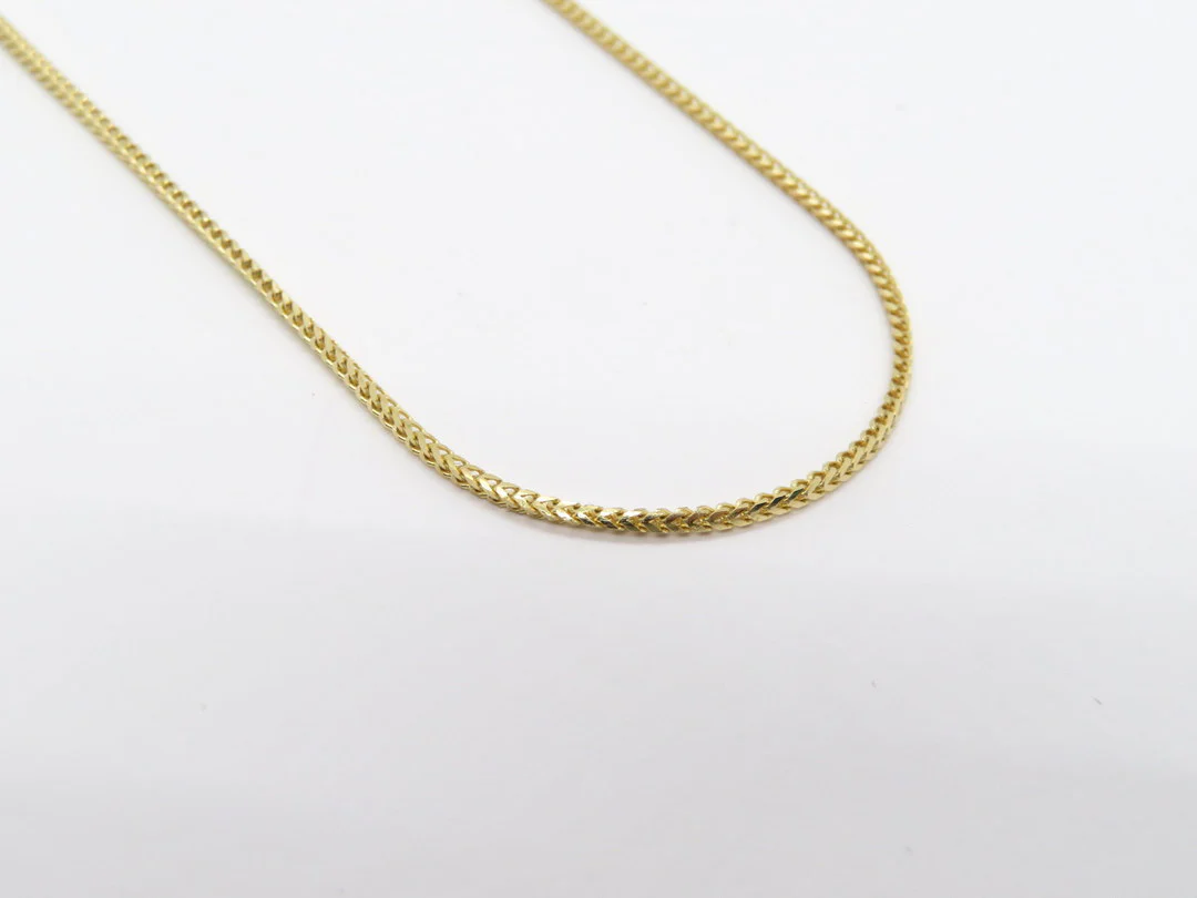 14k Yellow Gold Franco Chain - Image 3