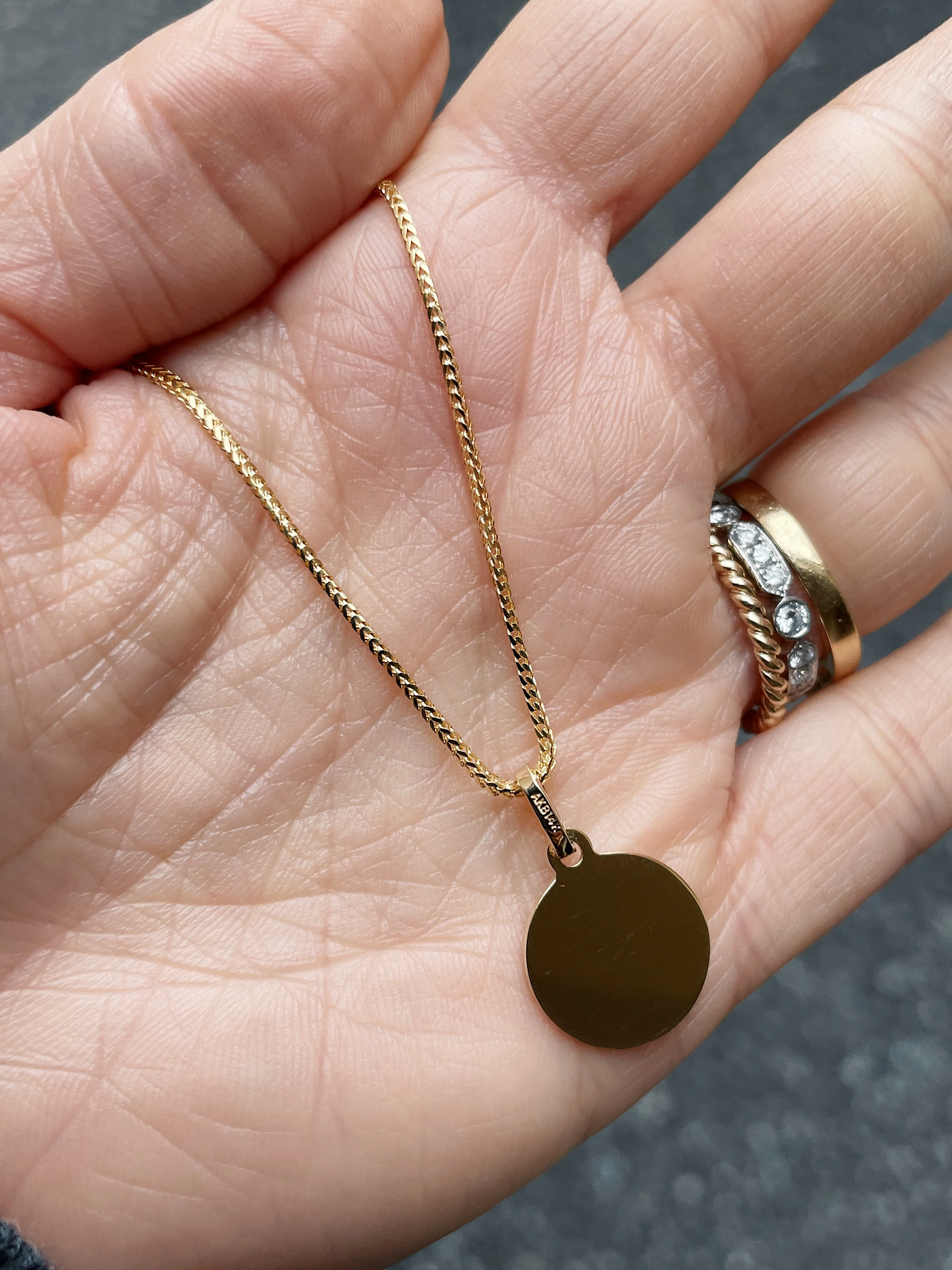 14k Yellow Gold Franco Chain - Image 4
