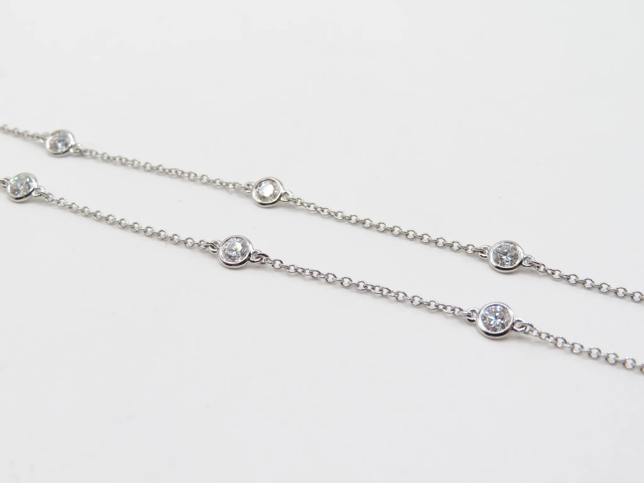 14k LAB Diamond by the Yard Necklace - Image 3