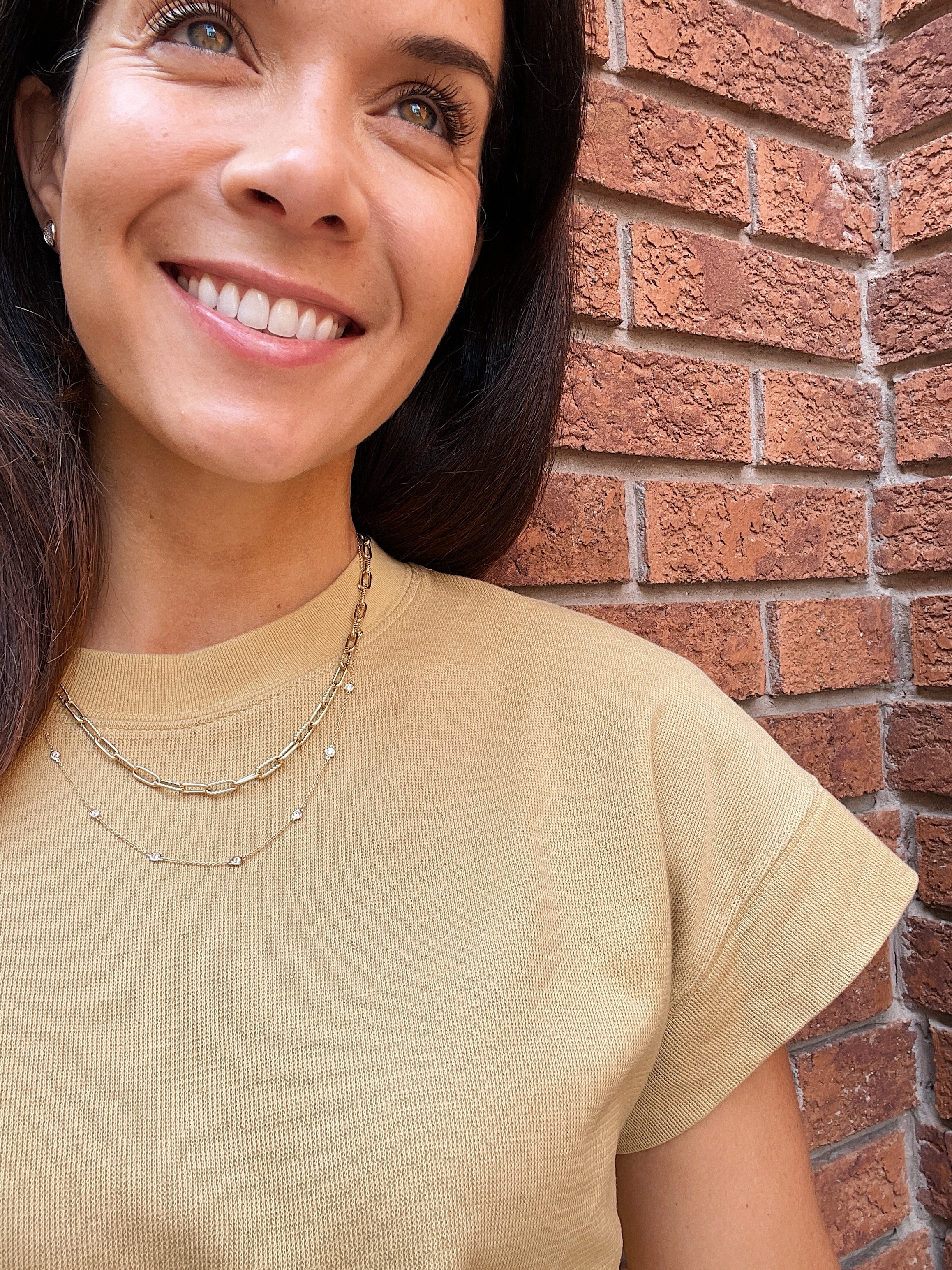 14k LAB Diamond by the Yard Necklace - Image 4