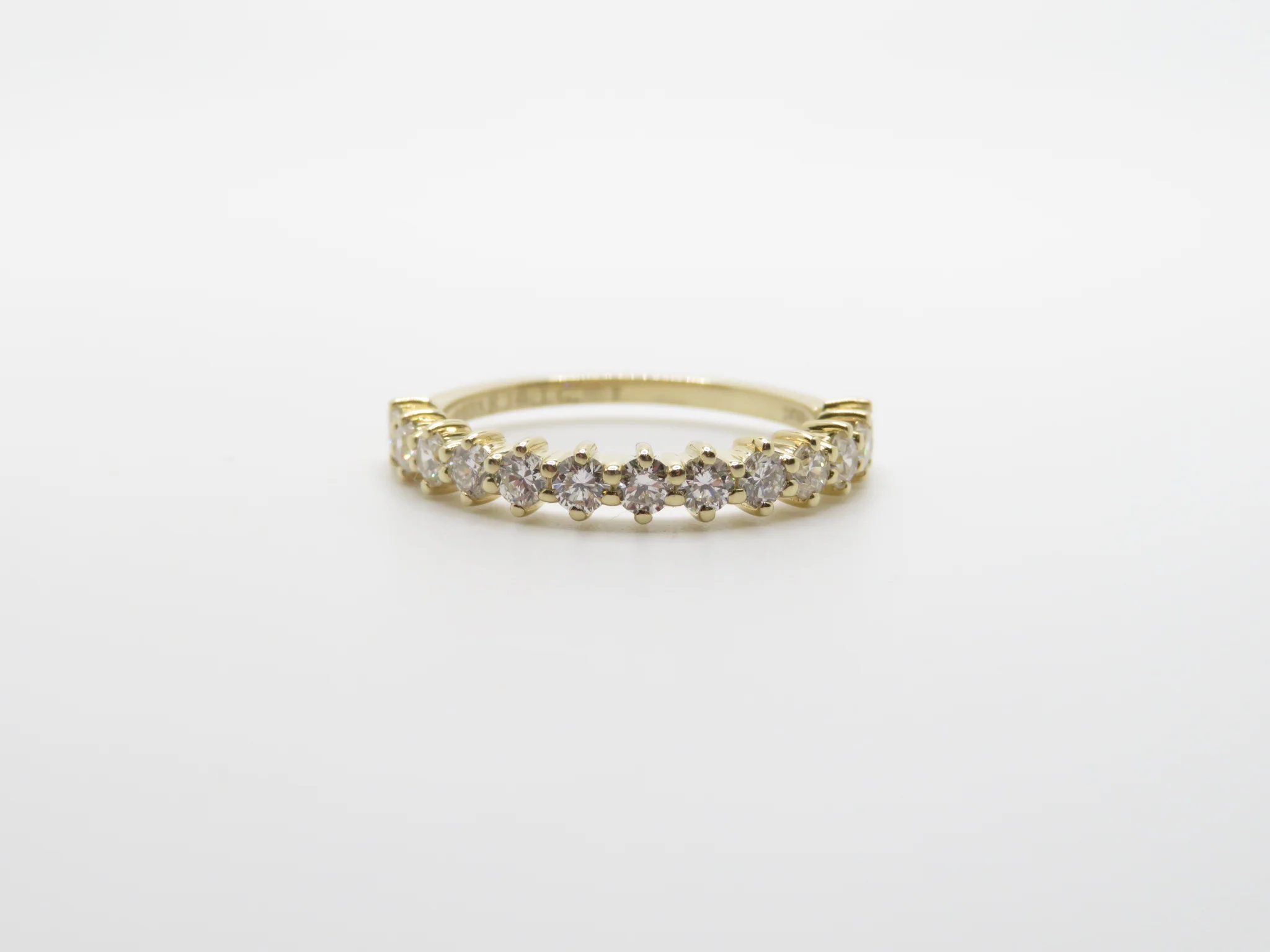 14k Yellow Gold Diamond Compass Half Eternity