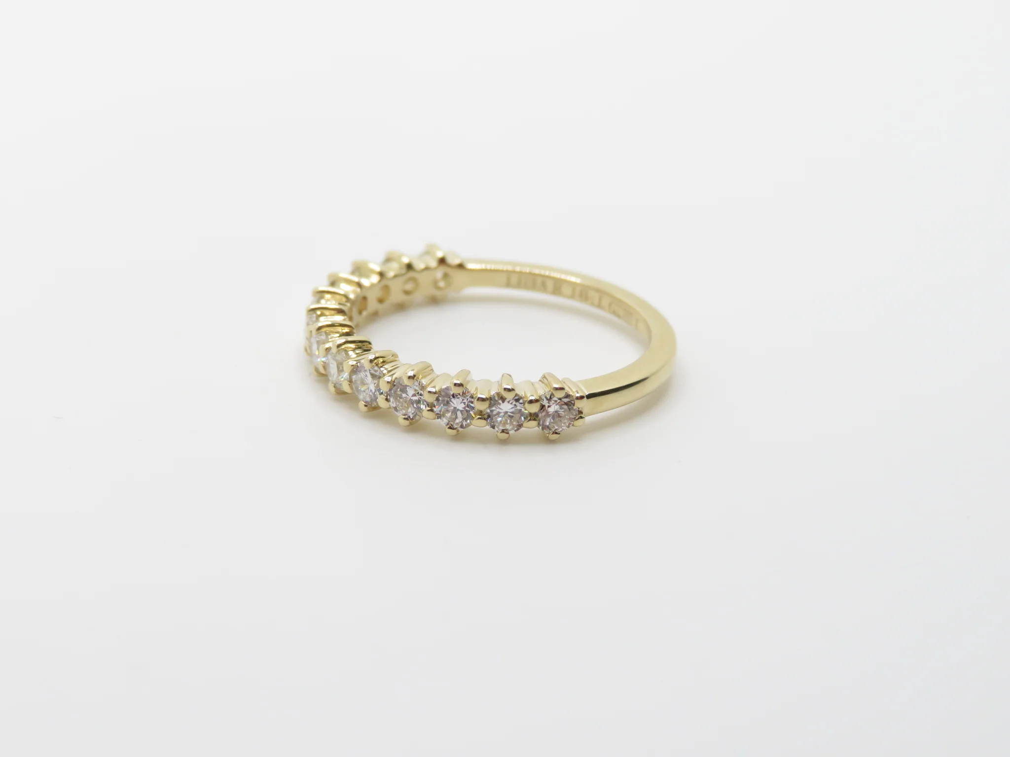 14k Yellow Gold Diamond Compass Half Eternity - Image 3