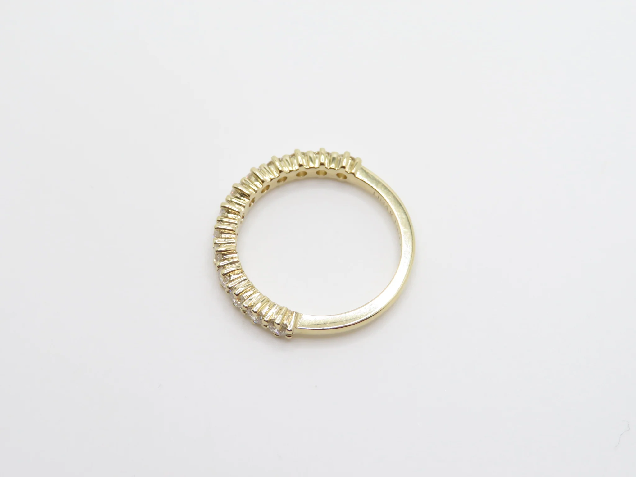 14k Yellow Gold Diamond Compass Half Eternity - Image 6