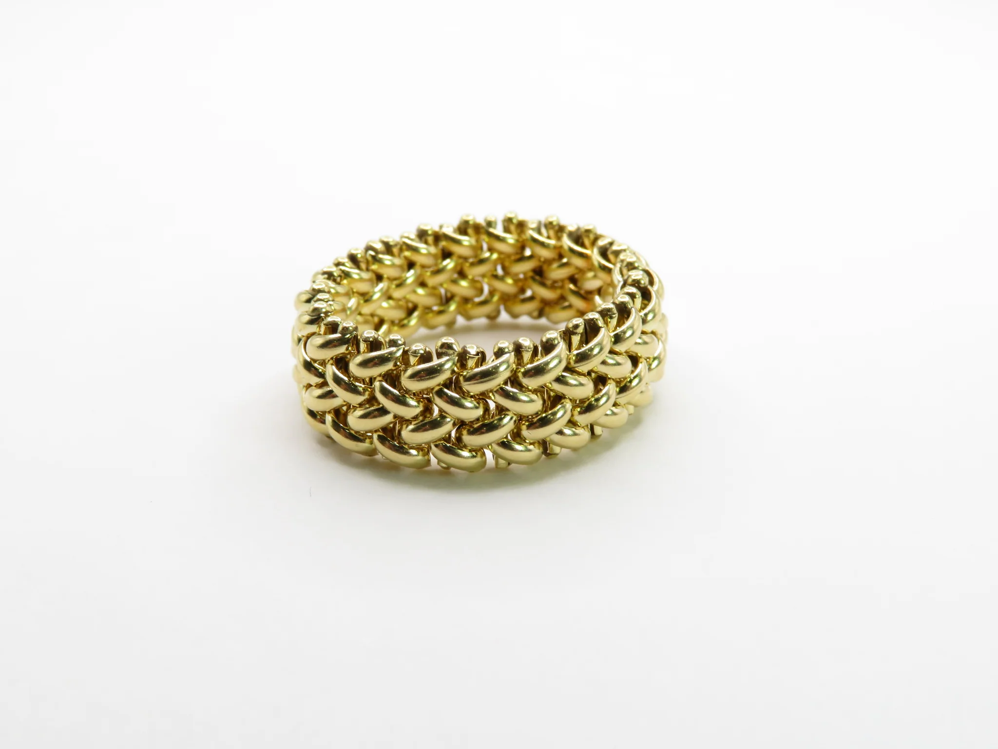 14k Yellow Gold Mesh Ring - Image 3