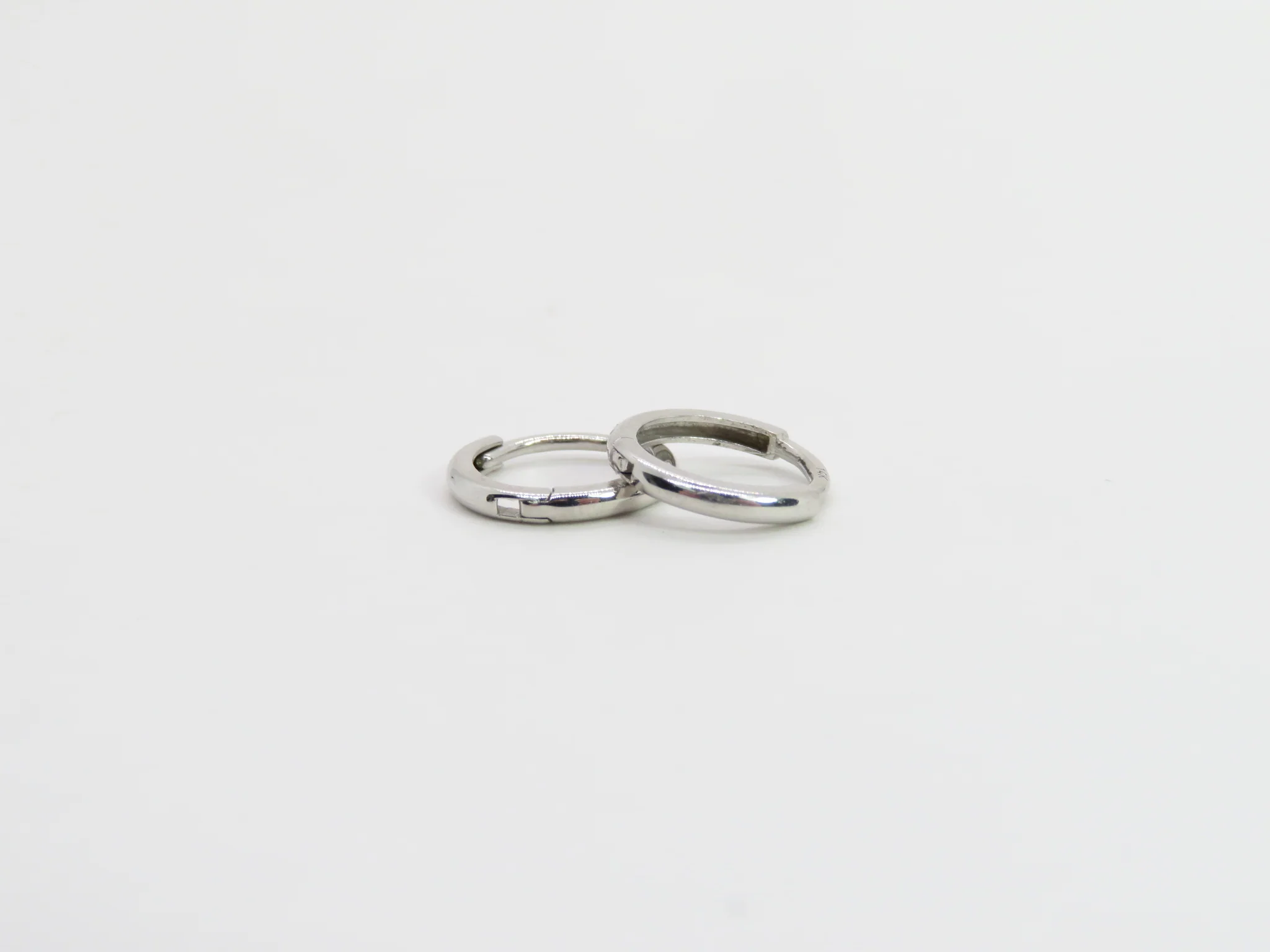 14k Mini Plain Huggies - Image 5