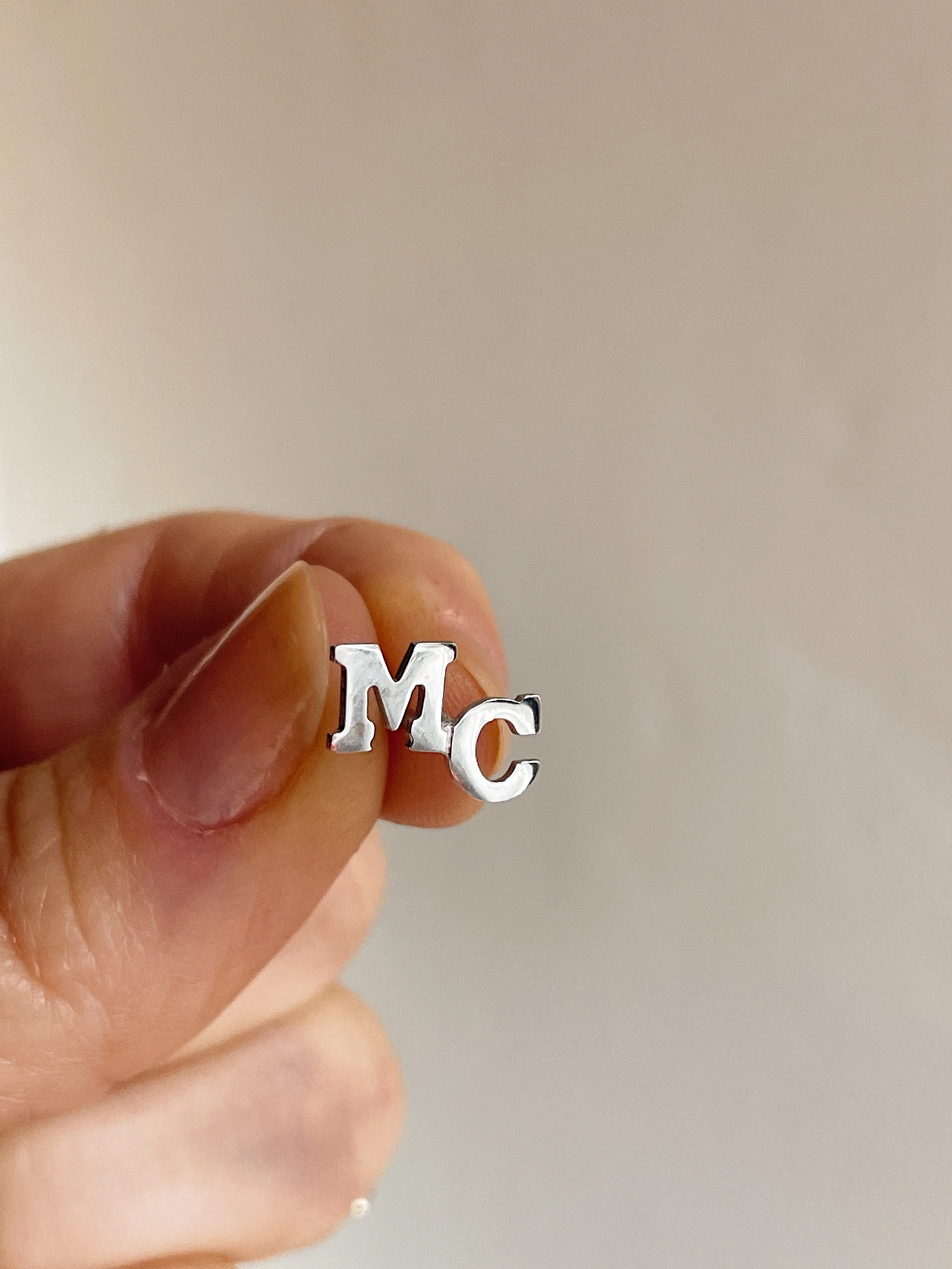 14k Monogram Lapel Pin