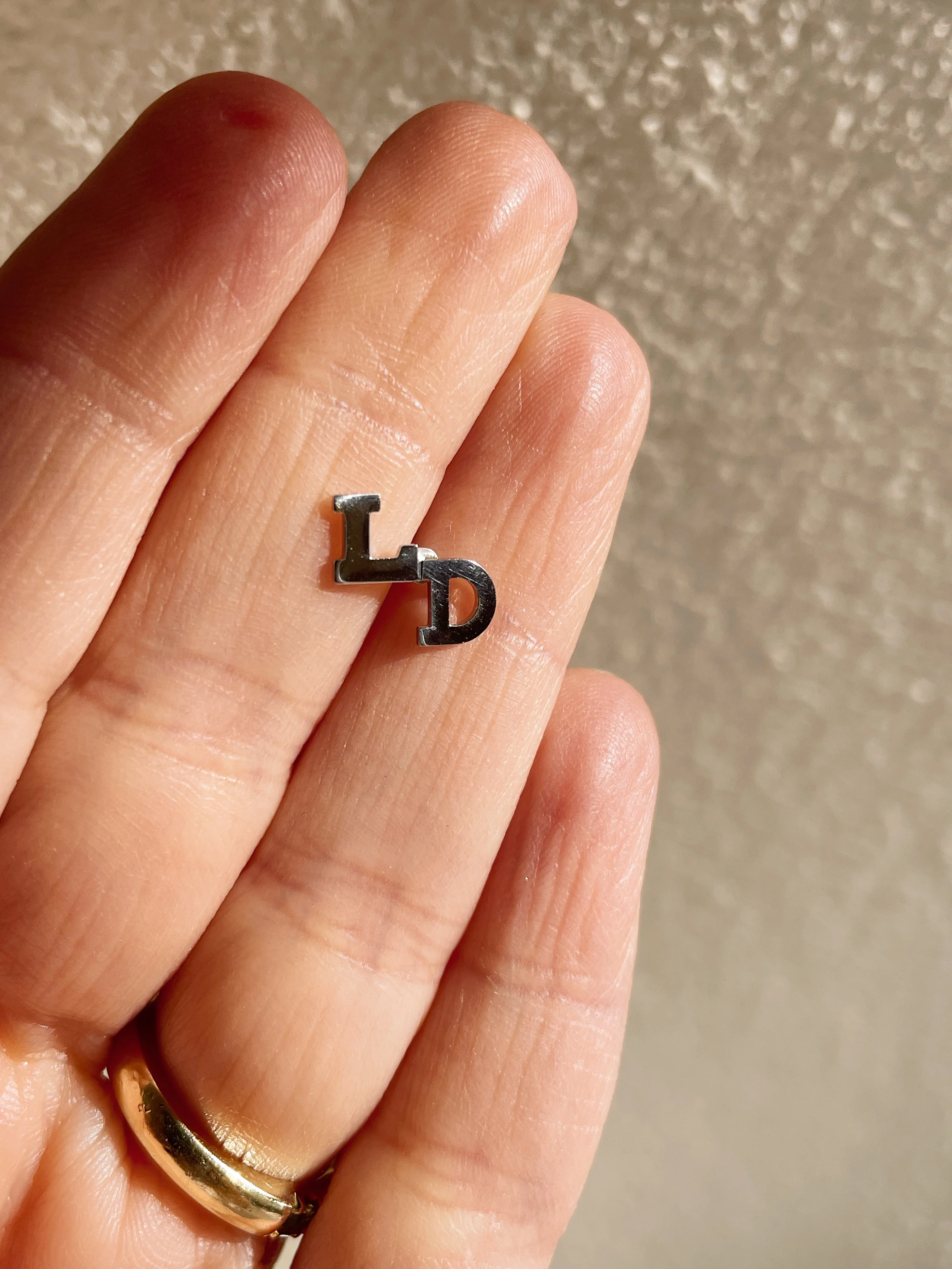 14k Monogram Lapel Pin - Image 3