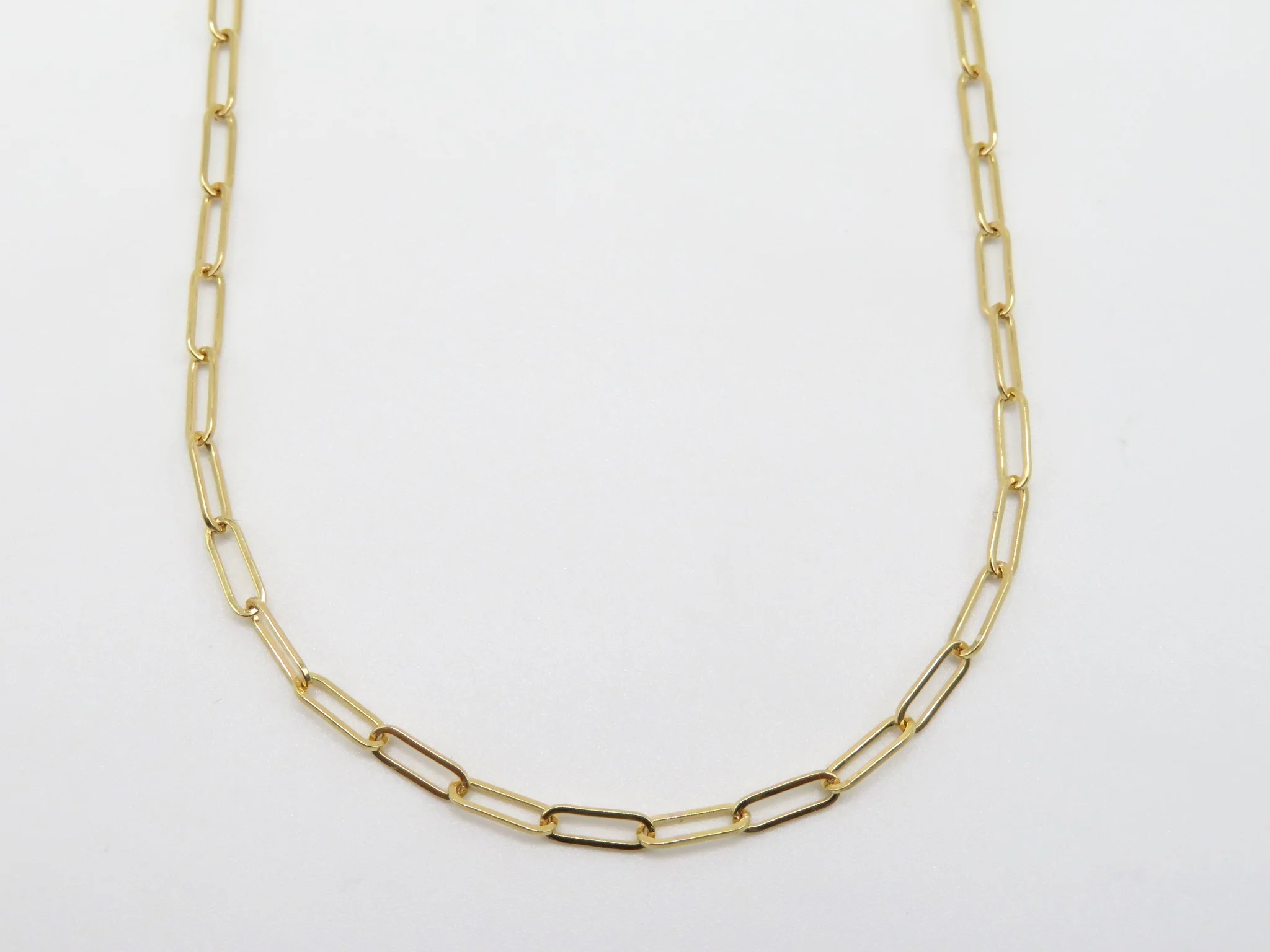 14k Yellow Gold Paperclip Chain - Image 10