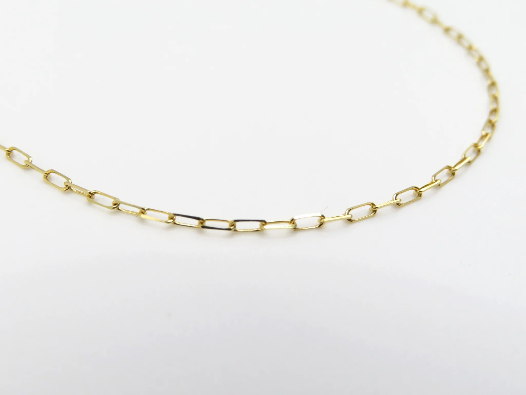 14k Yellow Gold Paperclip Chain - Image 5