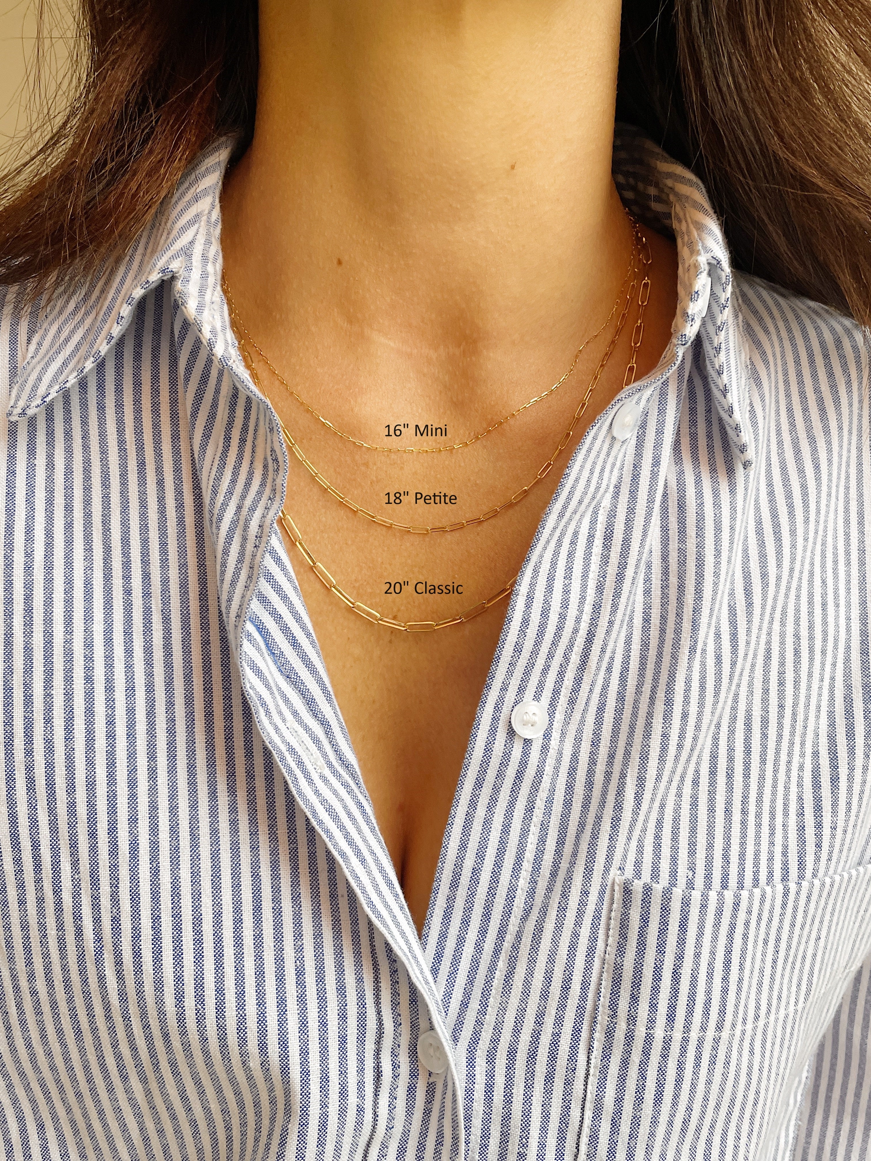 14k Yellow Gold Paperclip Chain - Image 7